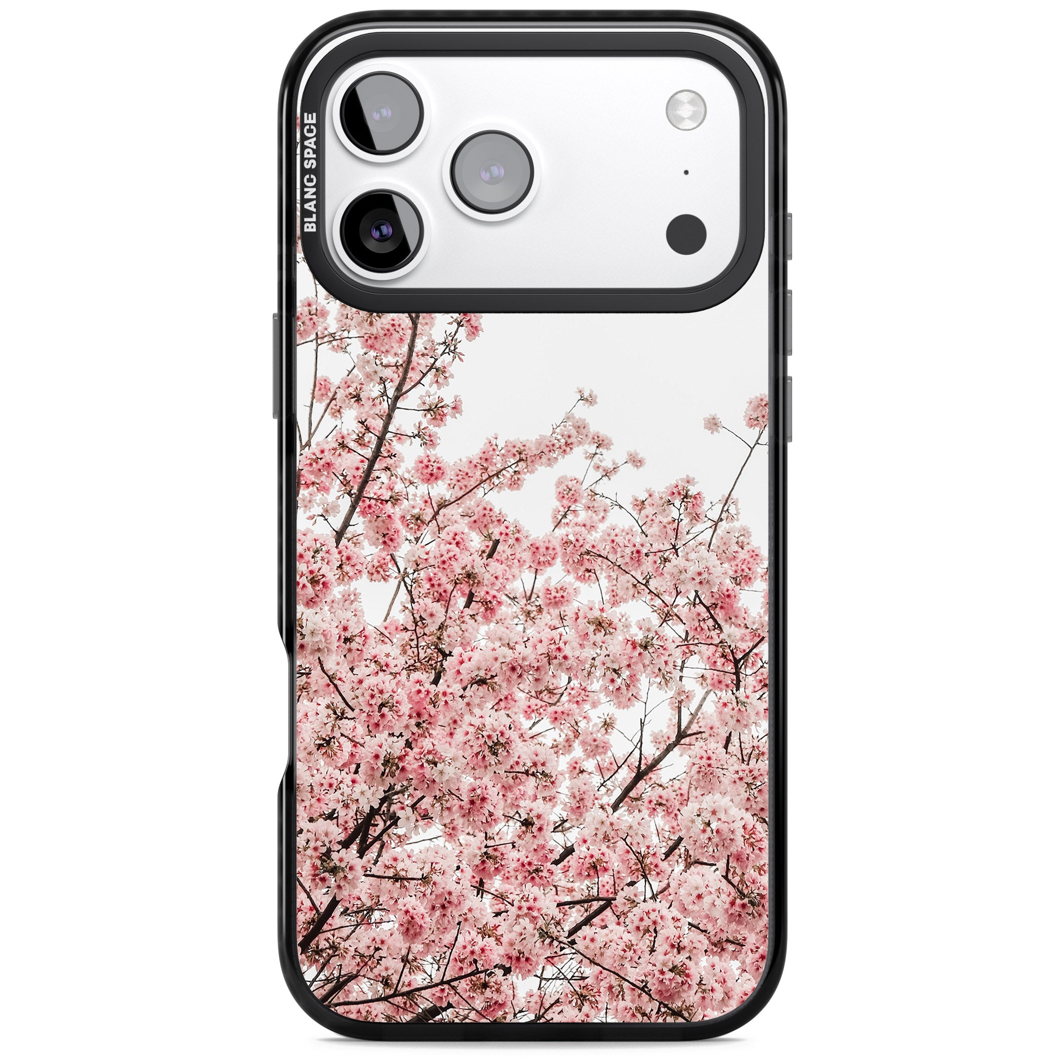 Cherry Blossom Bloom iPhone 17 Pro Impact Black Phone Case