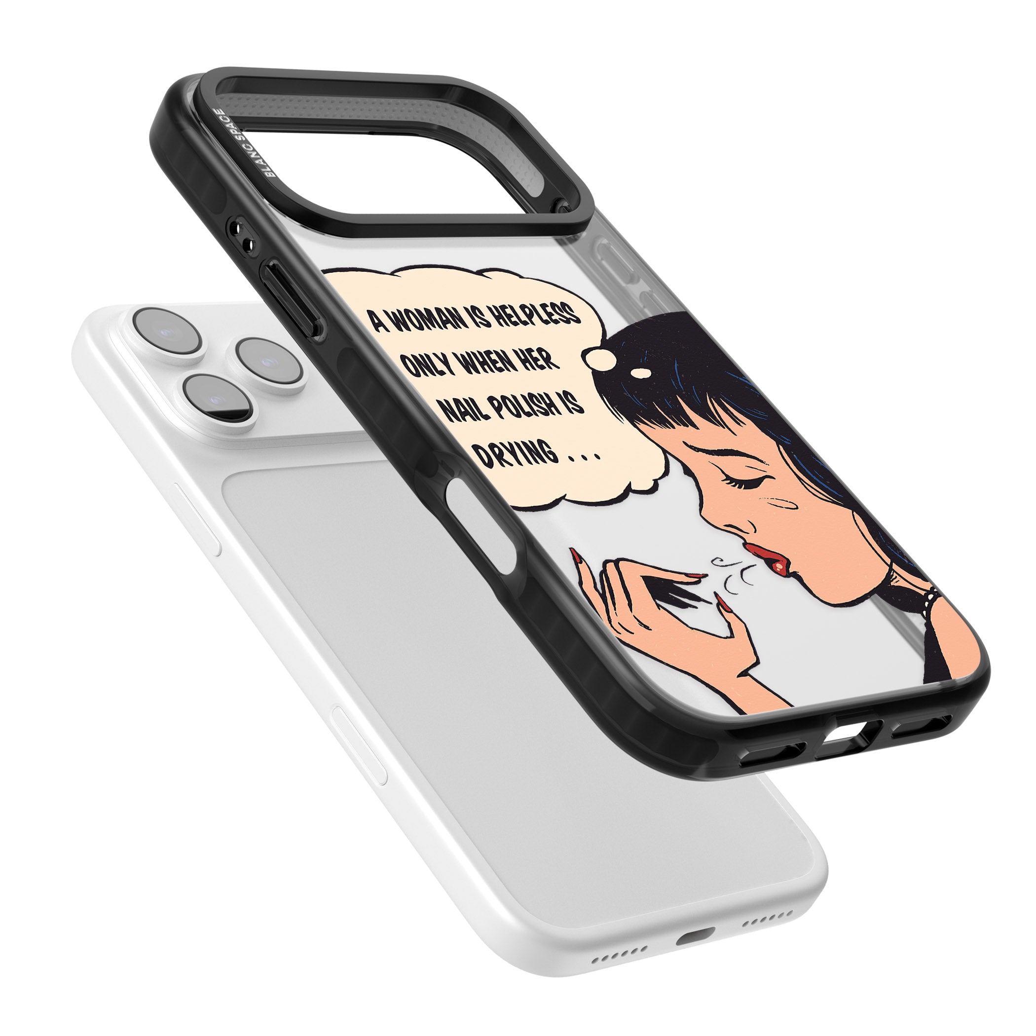 Drying Nails Pop Art iPhone 17 Pro Impact Black Phone Case Colours