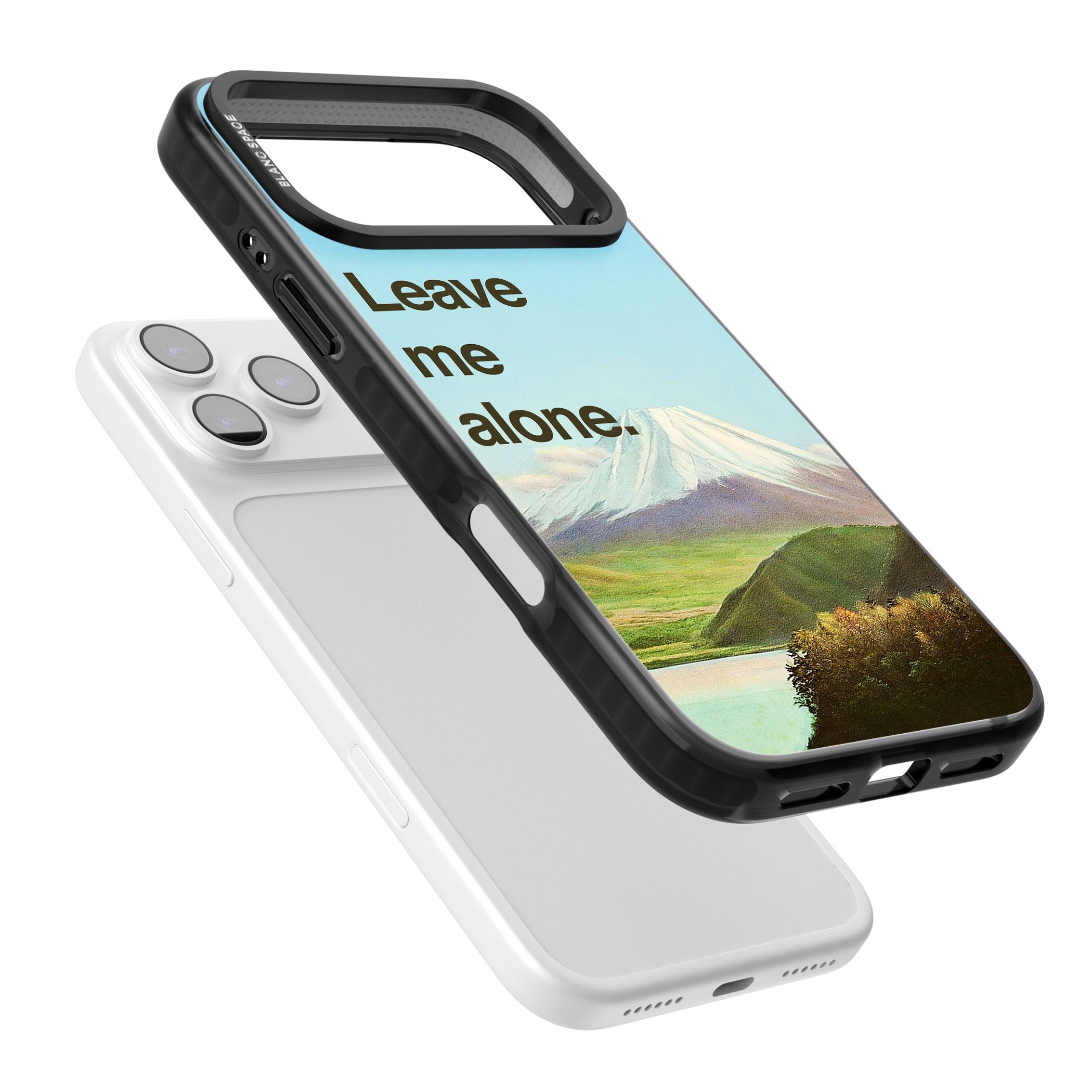Leave Me Alone iPhone 17 Pro Max Impact Black Phone Case Colours