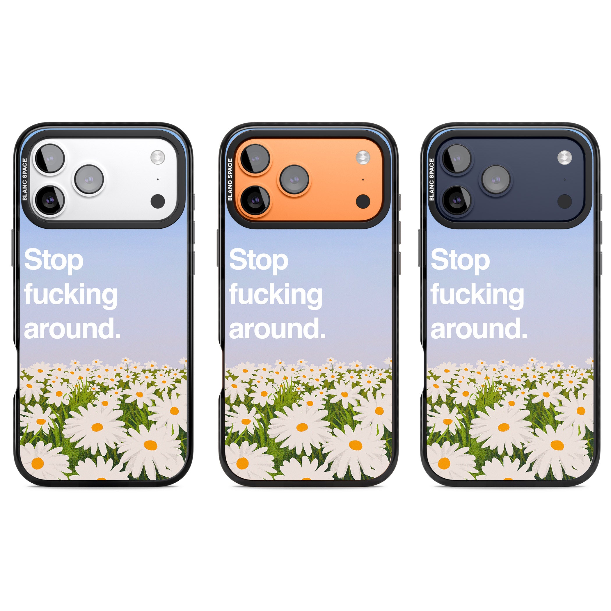 Stop F*Cking Around iPhone 17 Pro Impact Black Phone Case APT Impact Protection