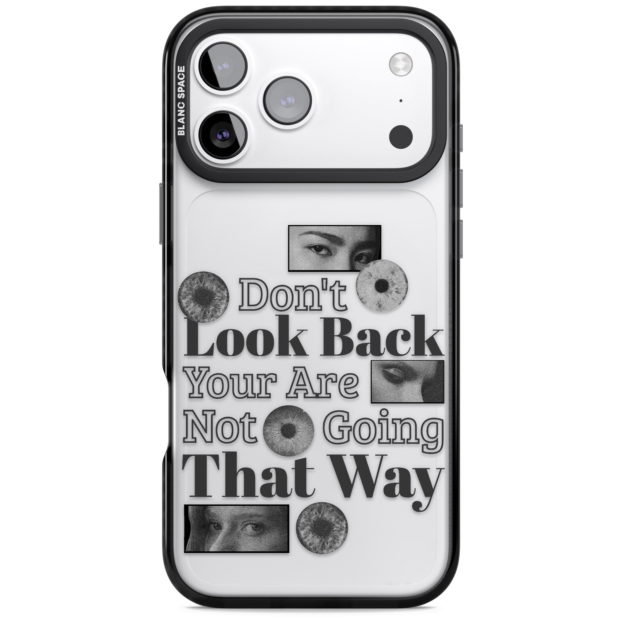 Dont Look Back iPhone 17 Pro Impact Black Phone Case