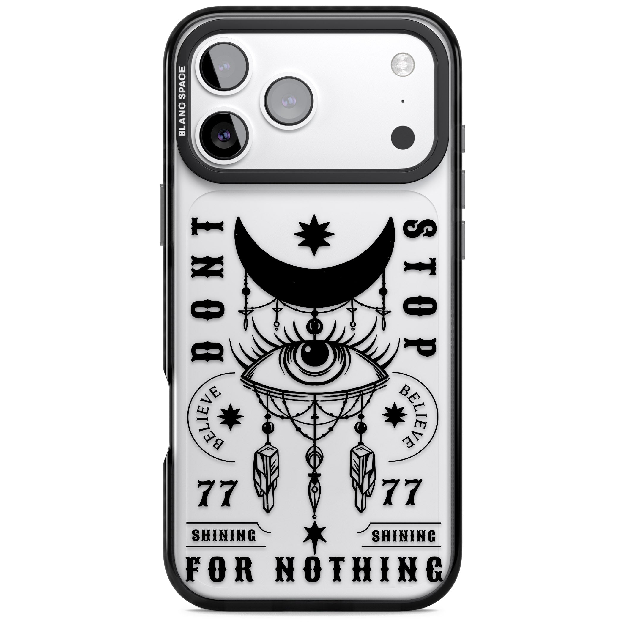 Dont Stop For Nothing iPhone 17 Pro Max Impact Black Phone Case