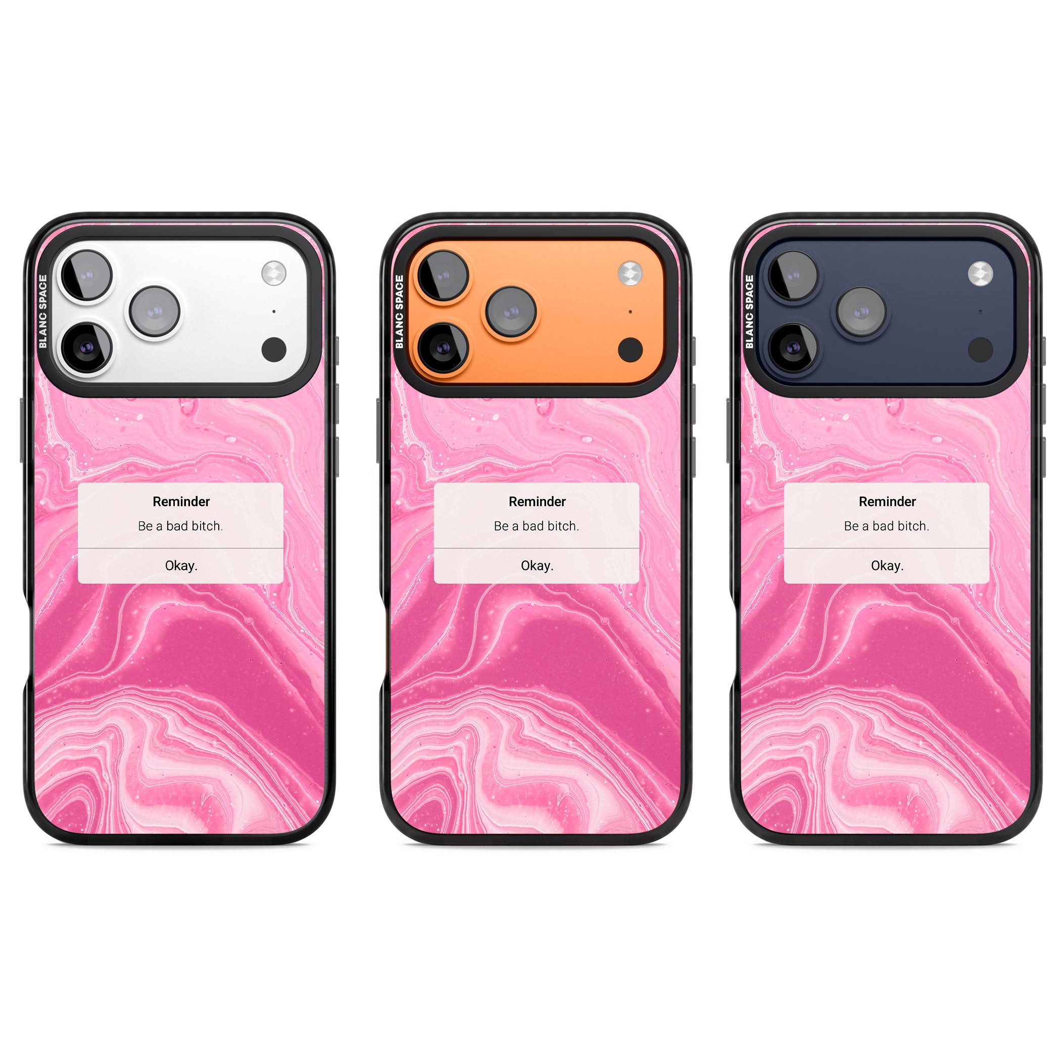 Bad Bitch Reminder iPhone 17 Pro Impact Black Phone Case APT Impact Protection