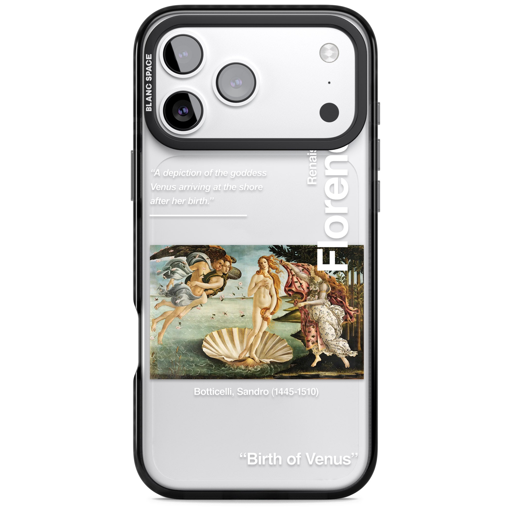 Birth Of Venus iPhone 17 Pro Impact Black Phone Case