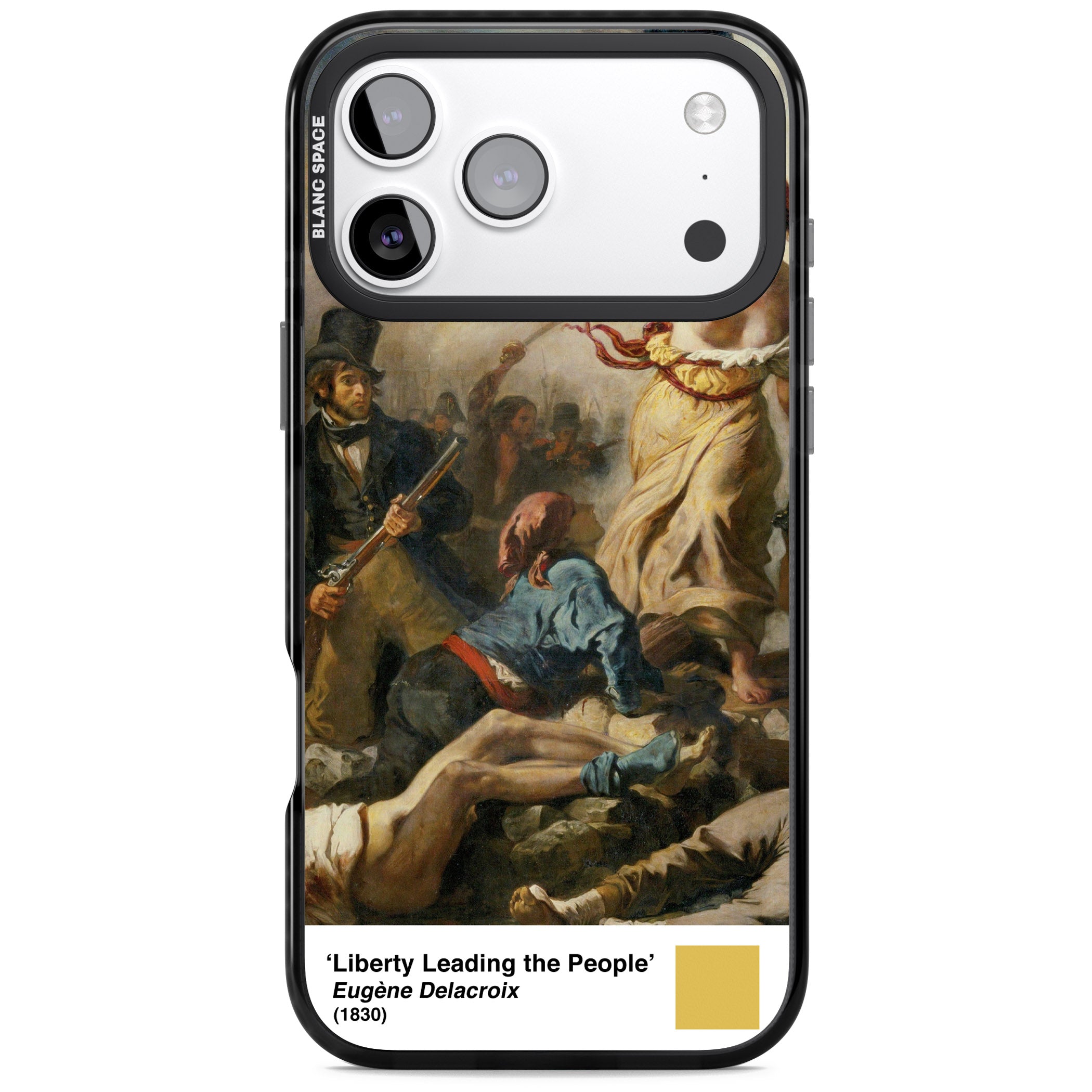 Liberty Leading The People iPhone 17 Pro Impact Black Phone Case