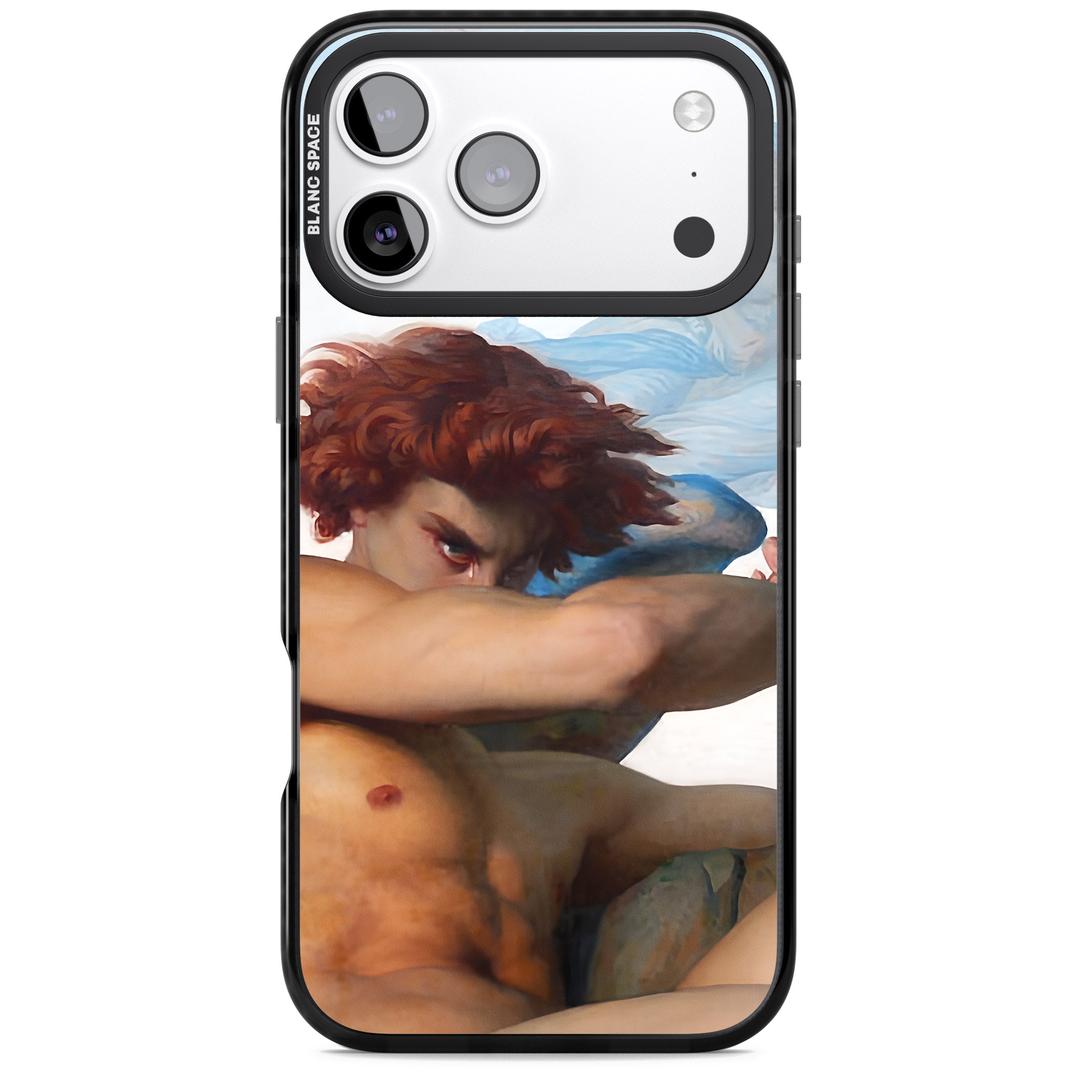 The Fallen Angel iPhone 17 Pro Impact Black Phone Case