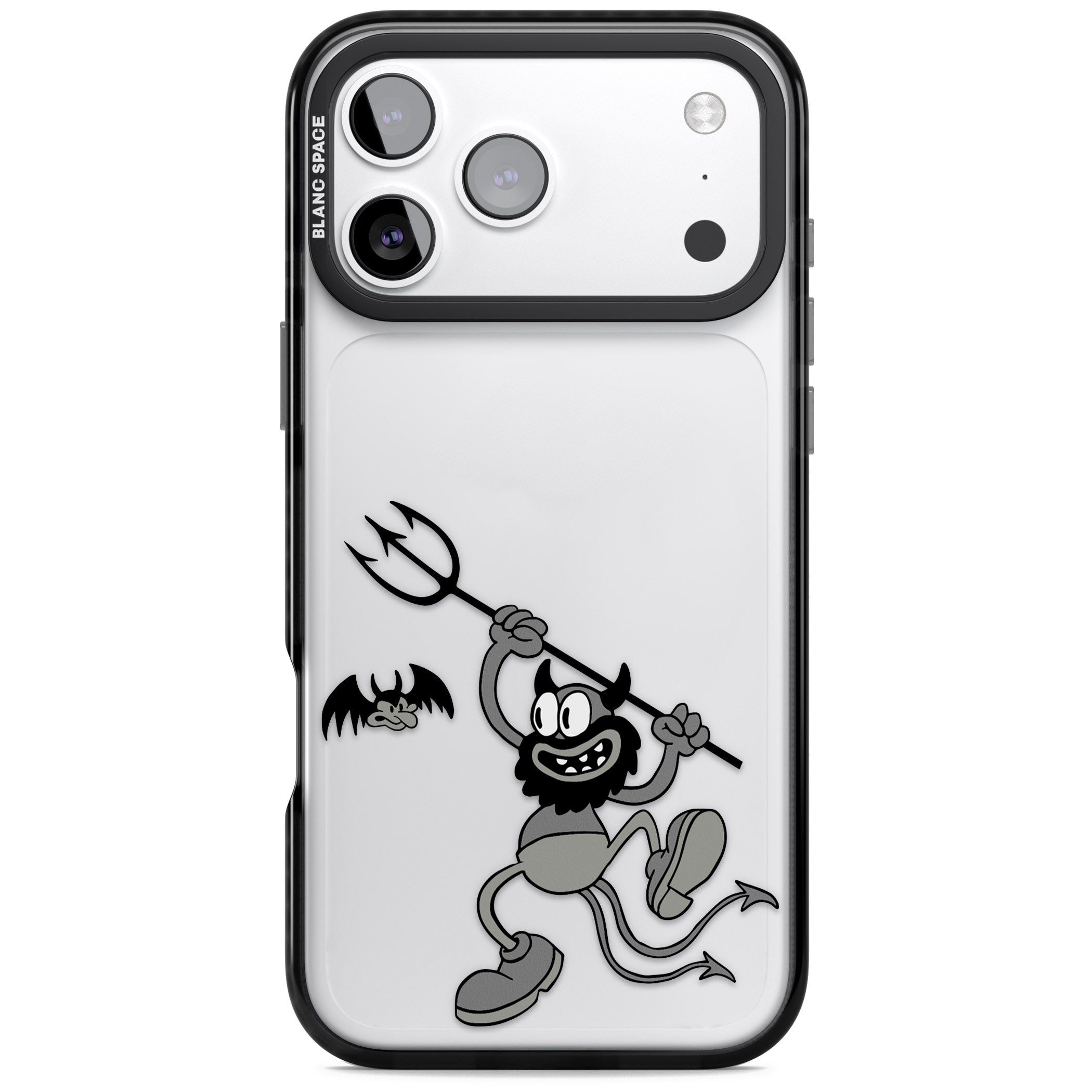 Dancing Devil iPhone 17 Pro Impact Black Phone Case