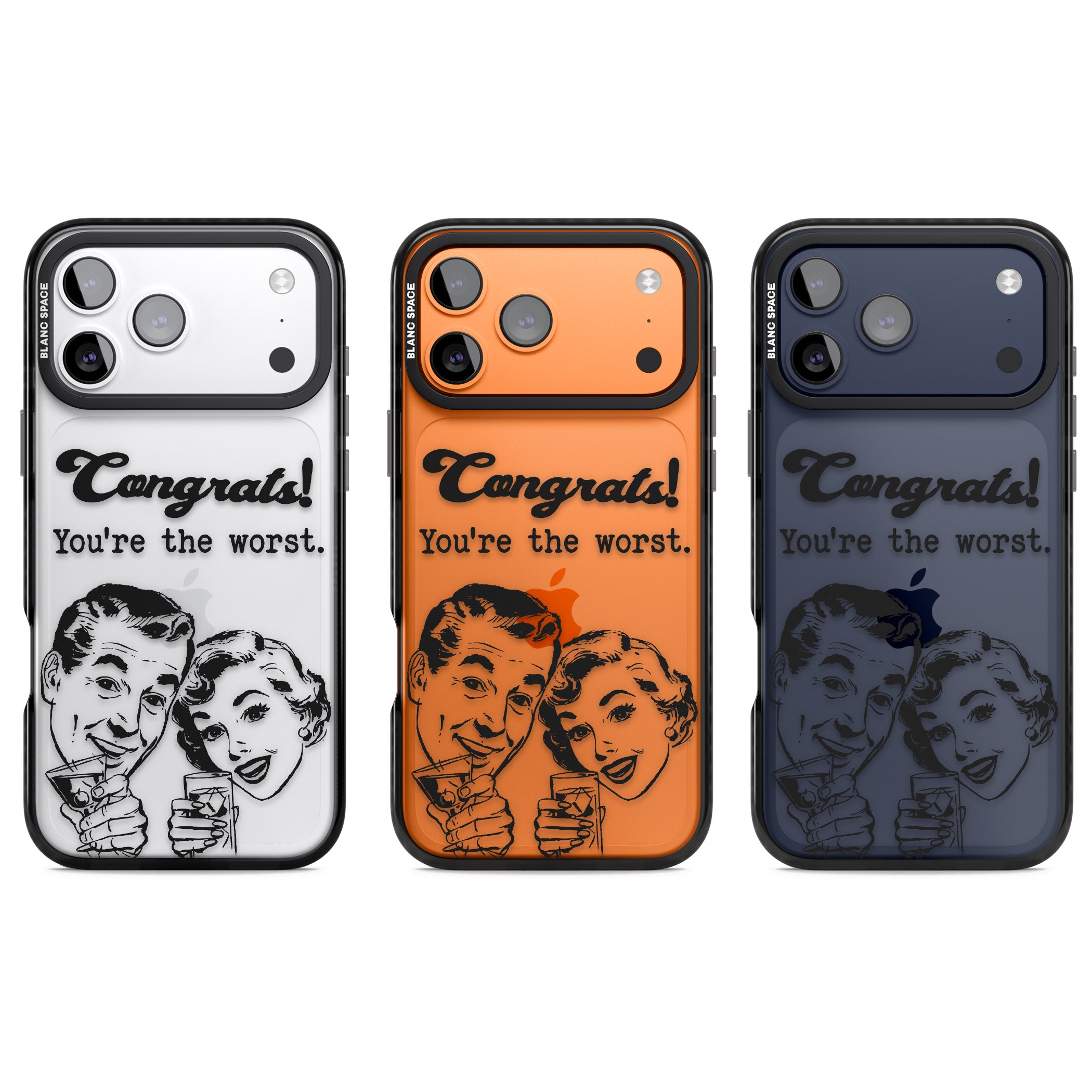 Congrats Youre The Worst iPhone 17 Pro Impact Black Phone Case APT Impact Protection