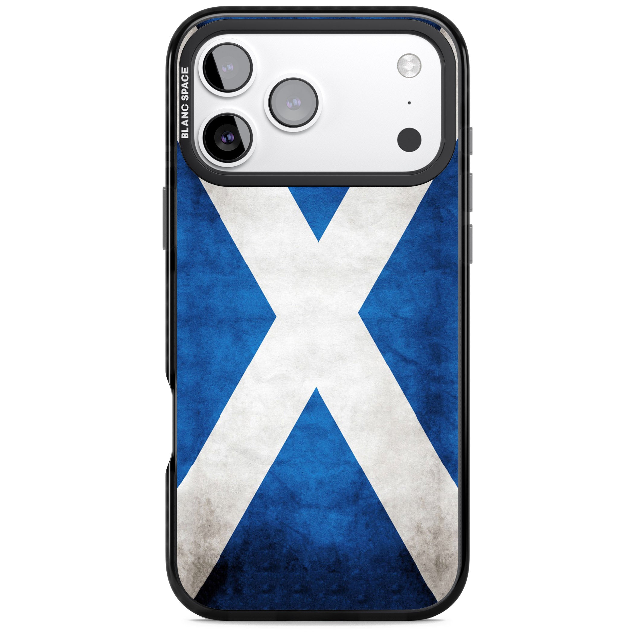 Scotland Saltire Flag iPhone 17 Pro Impact Black Phone Case