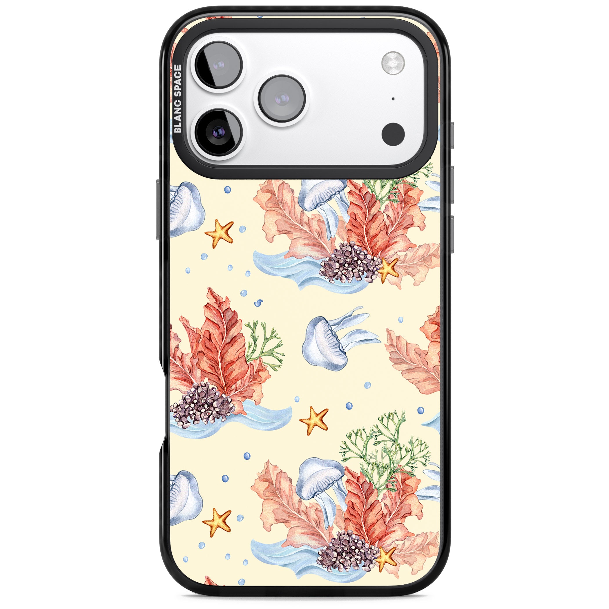 Coral Reef iPhone 17 Pro Impact Black Phone Case