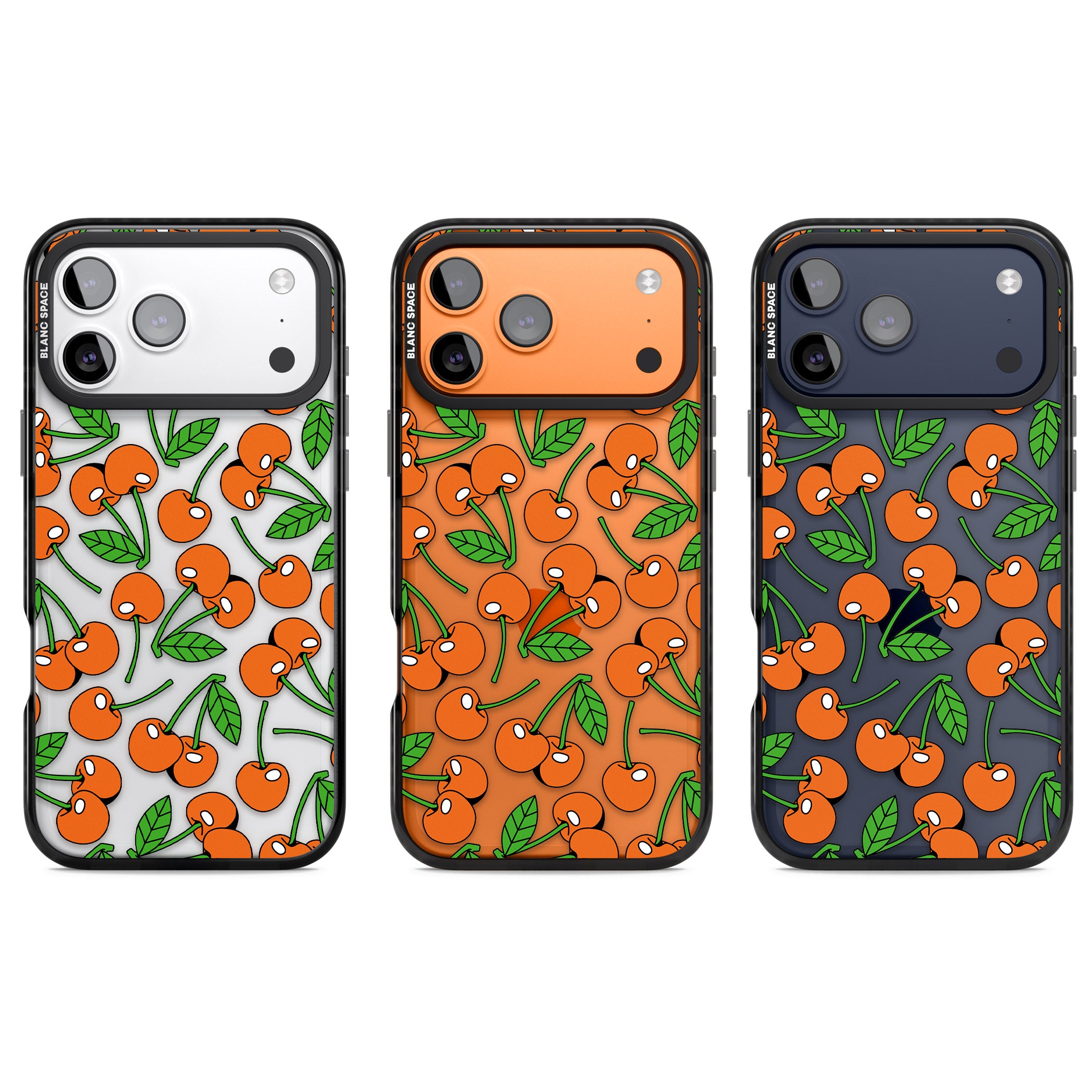 Orchard Fresh Cherries iPhone 17 Pro Impact Black Phone Case APT Impact Protection