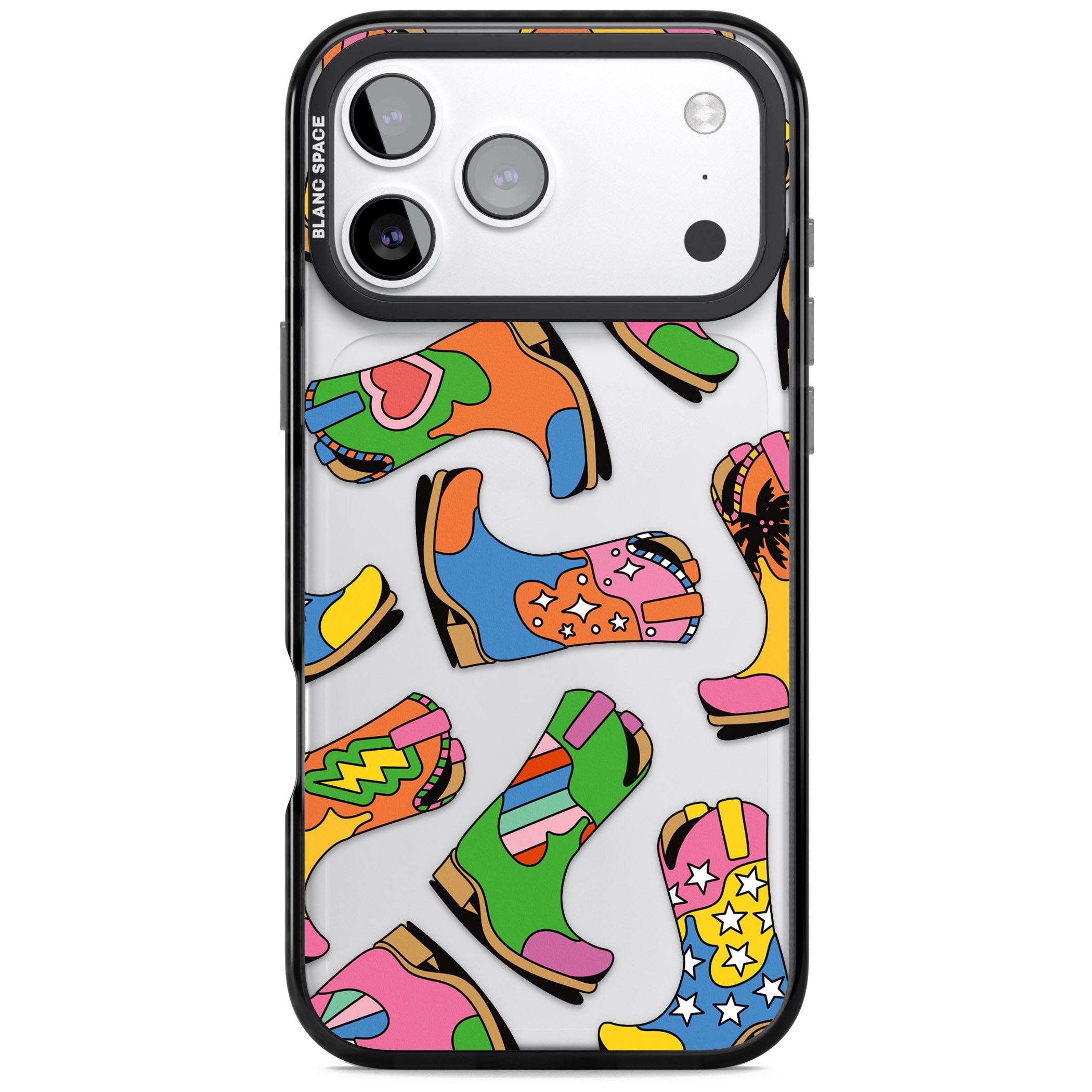 Starburst Boots iPhone 17 Pro Max Impact Black Phone Case