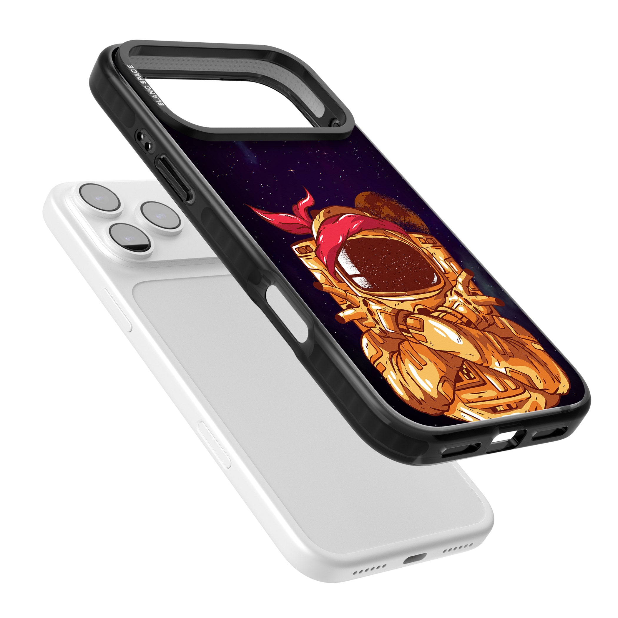 Space Gangster iPhone 17 Pro Impact Black Phone Case Colours