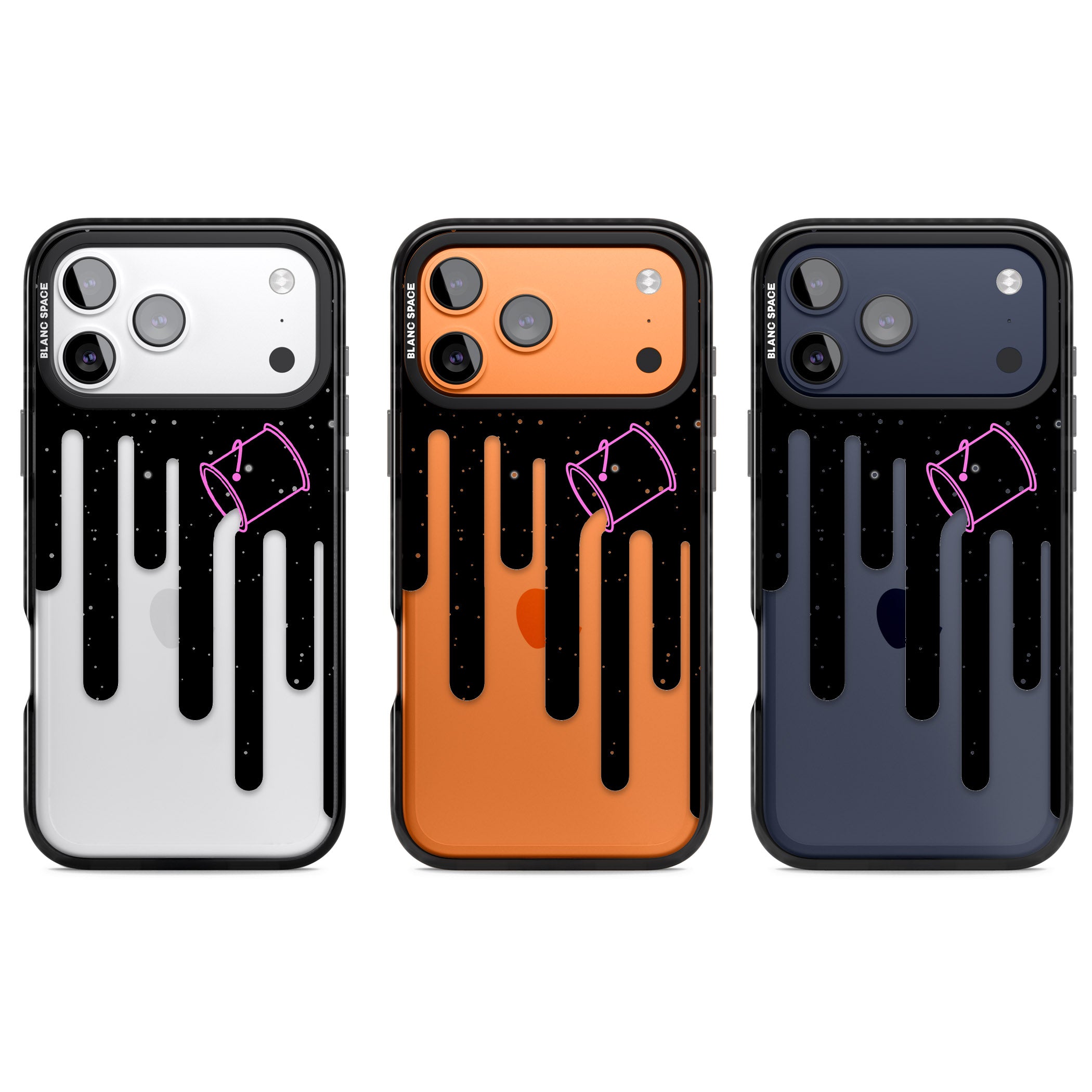 Cosmic Drip iPhone 17 Pro Impact Black Phone Case APT Impact Protection