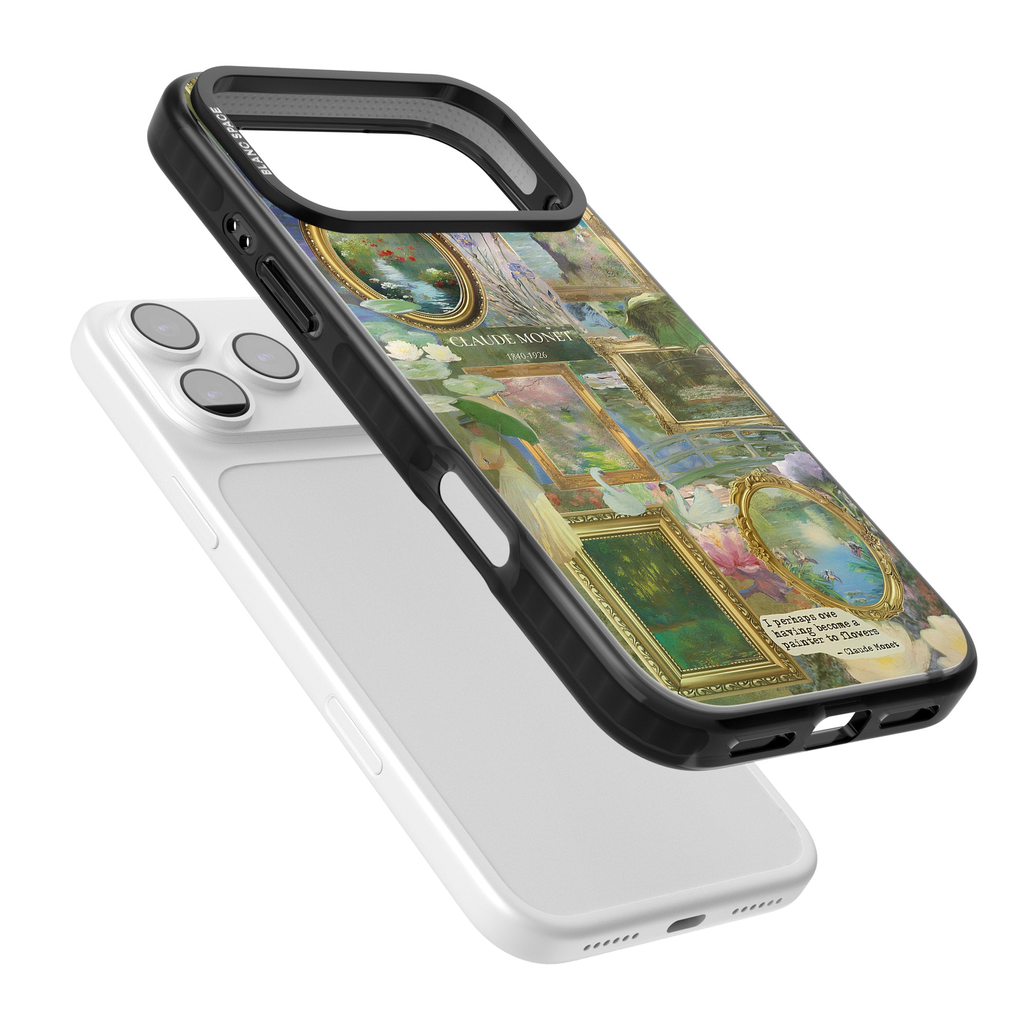 Vintage Floral Frames iPhone 17 Pro Impact Black Phone Case Colours