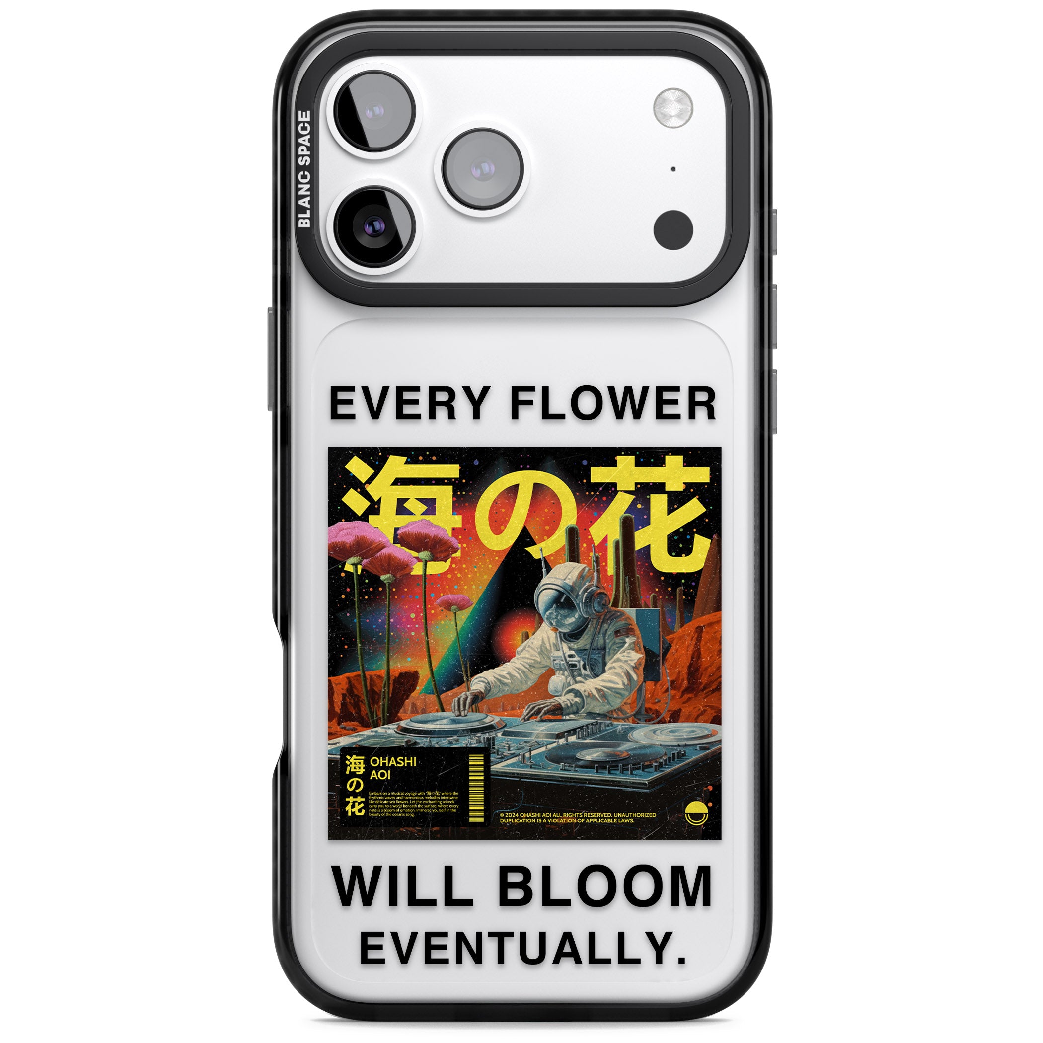 Every Flower Will Bloom Eventually iPhone 17 Pro Impact Black Phone Case