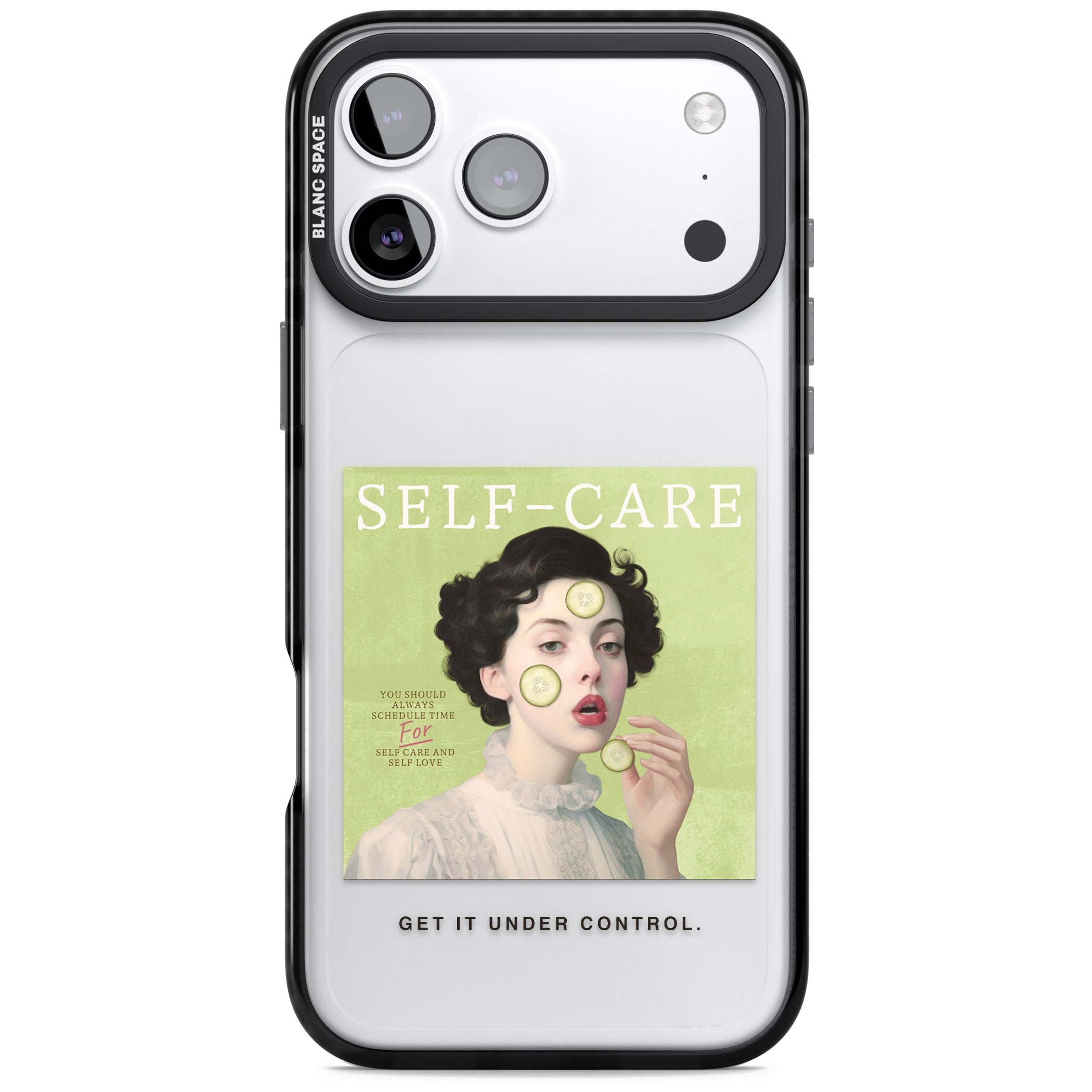 Self Care iPhone 17 Pro Max Impact Black Phone Case