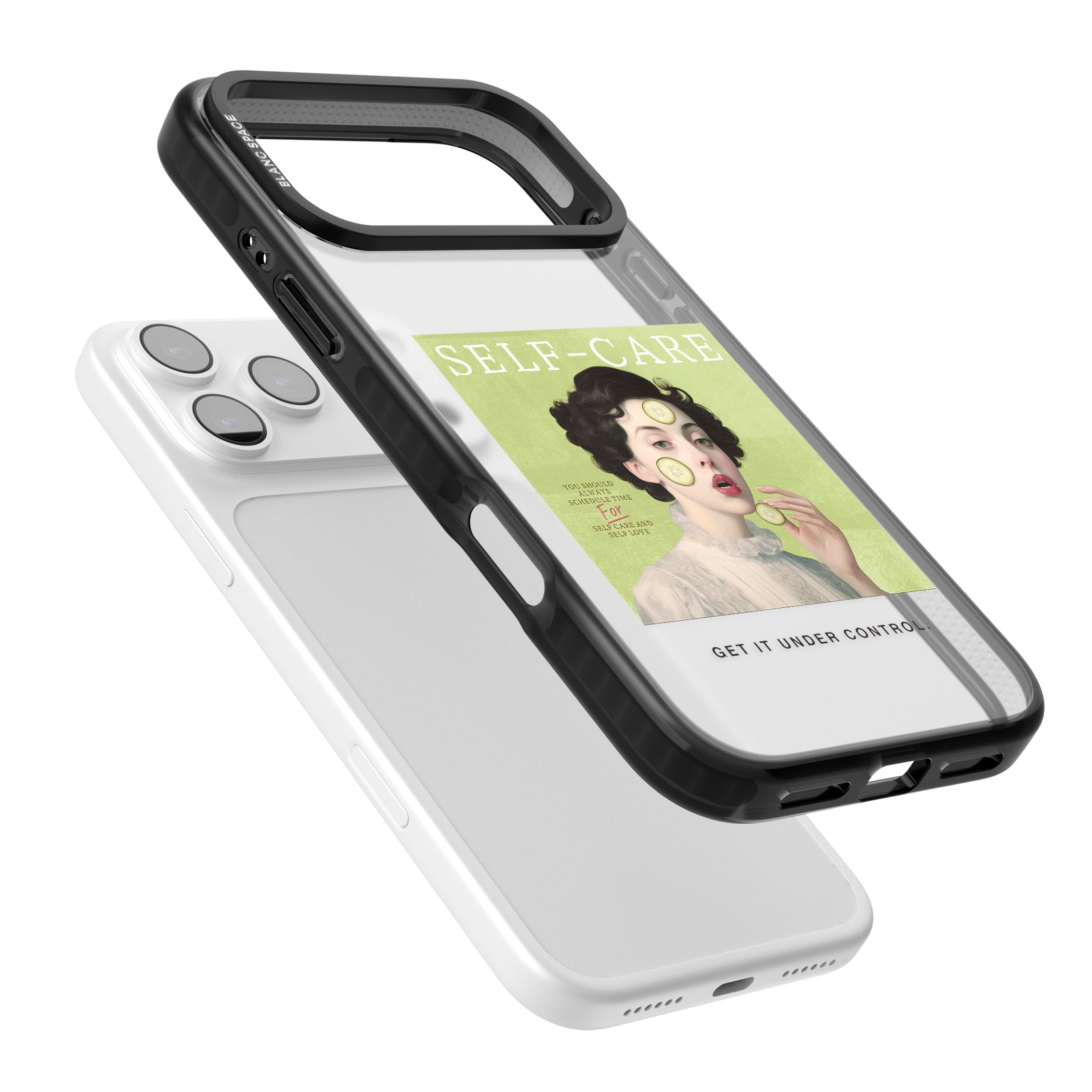 Self Care iPhone 17 Pro Impact Black Phone Case Colours