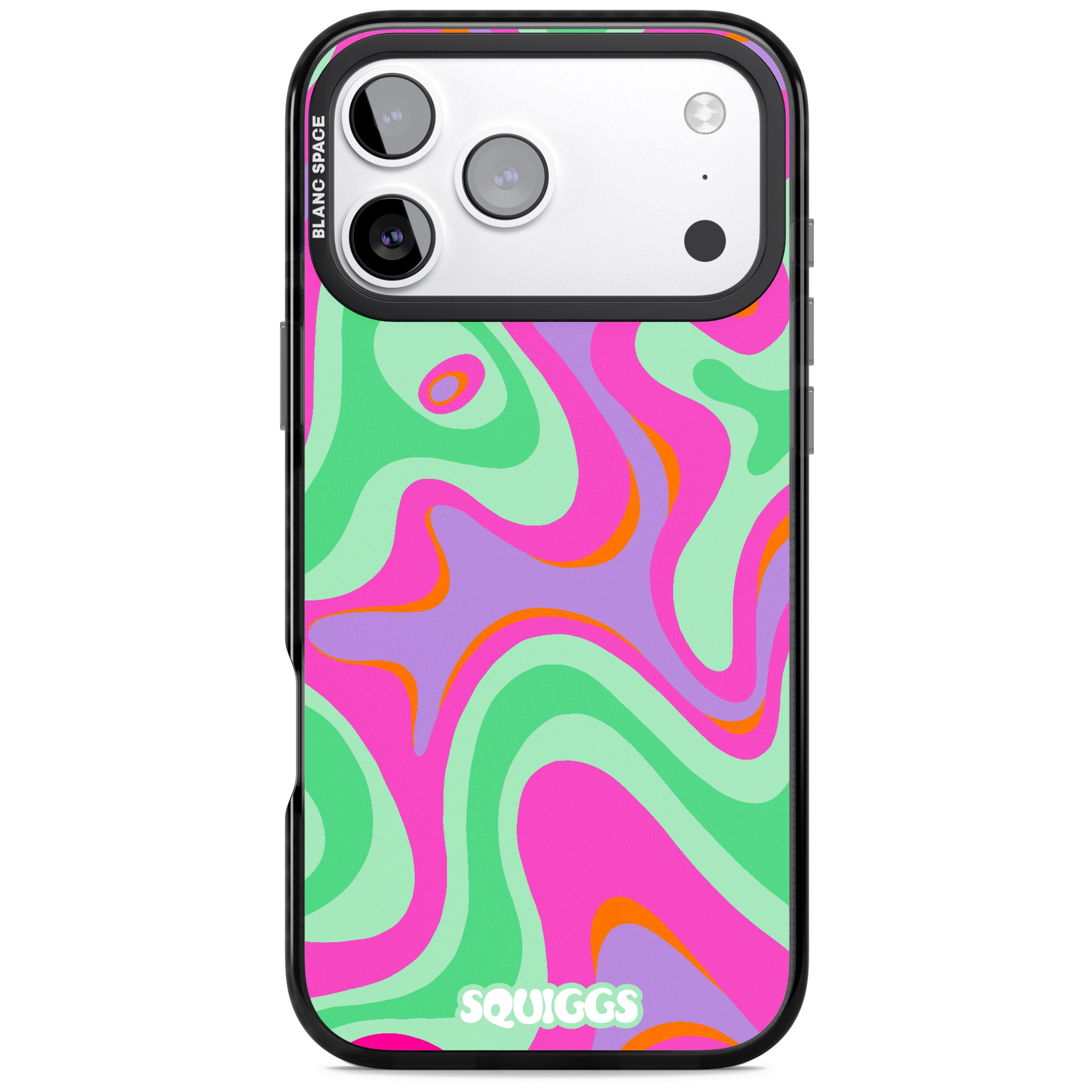 Pink Lava iPhone 17 Pro Max Impact Black Phone Case