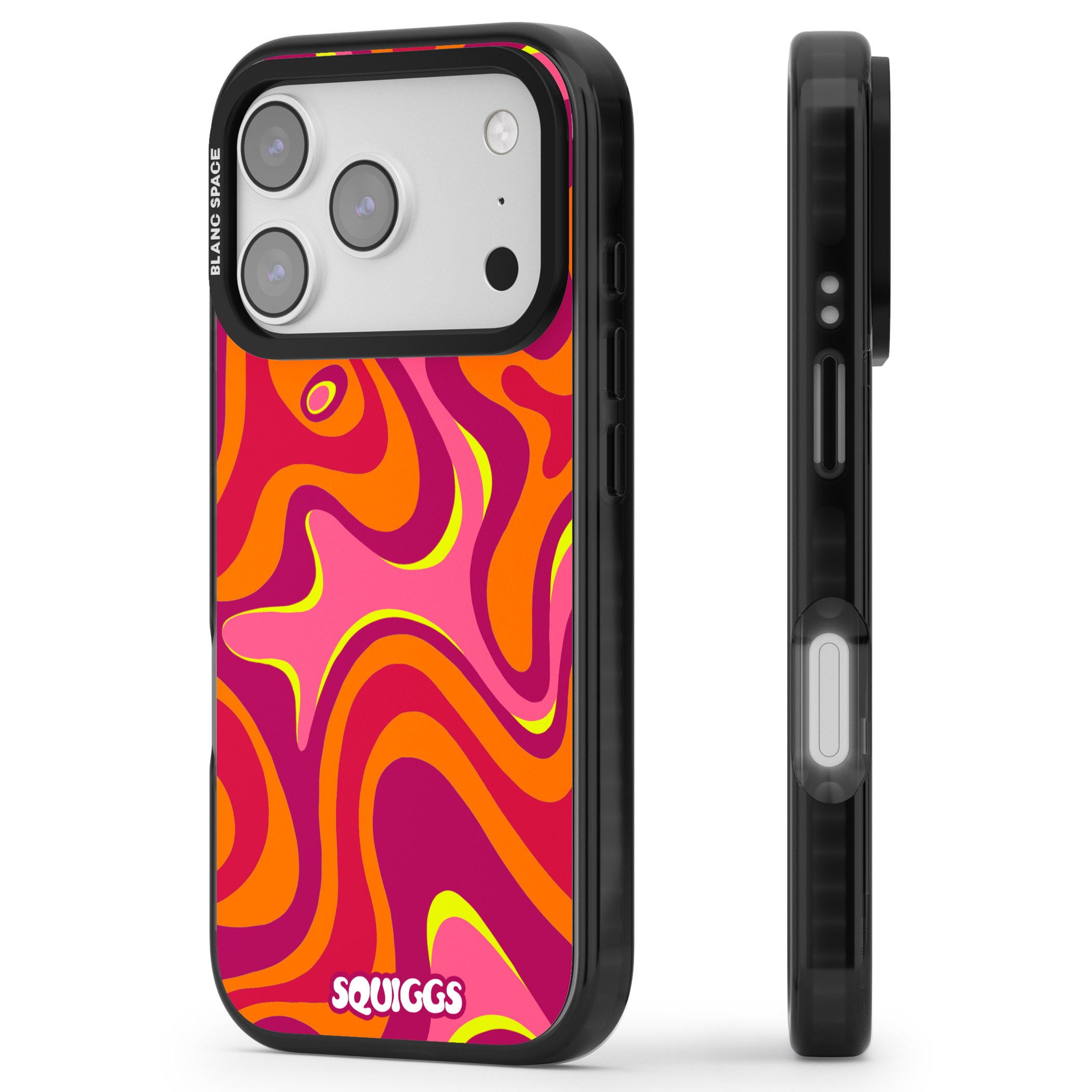 Hot Lava iPhone 17 Pro Max Impact Black Phone Case Side Profile