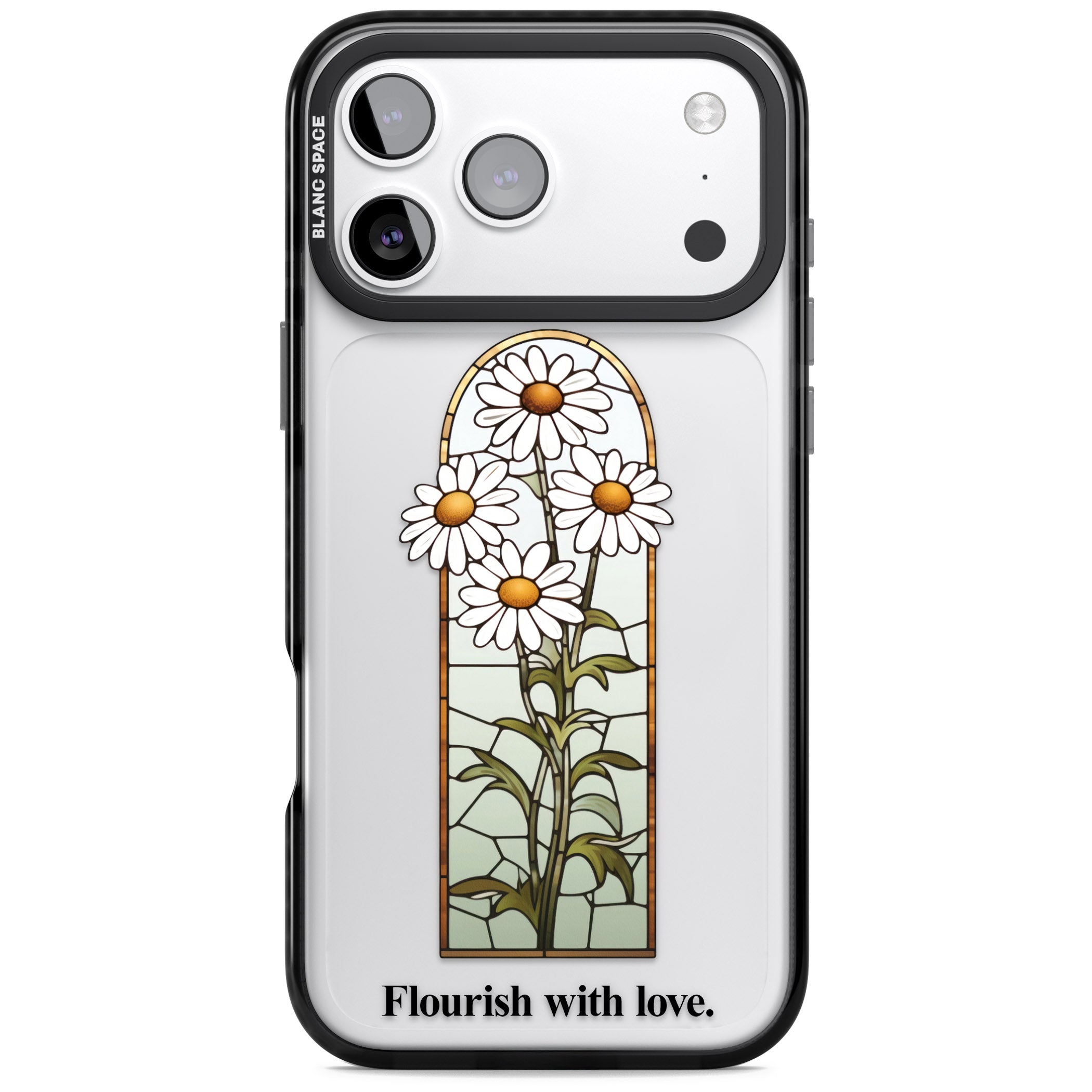 Flourish With Love iPhone 17 Pro Max Impact Black Phone Case