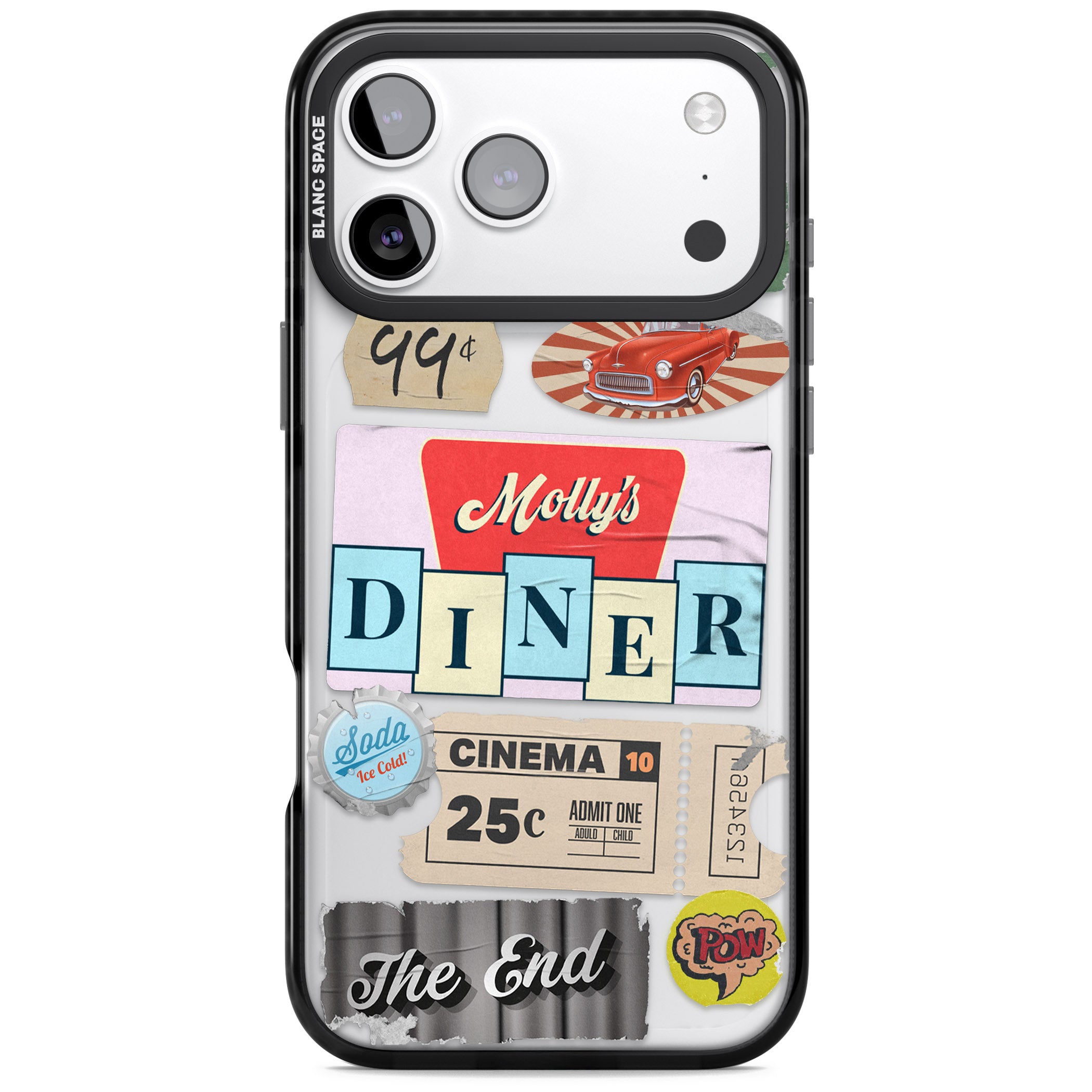 Nifty Fifties Swing iPhone 17 Pro Max Impact Black Phone Case