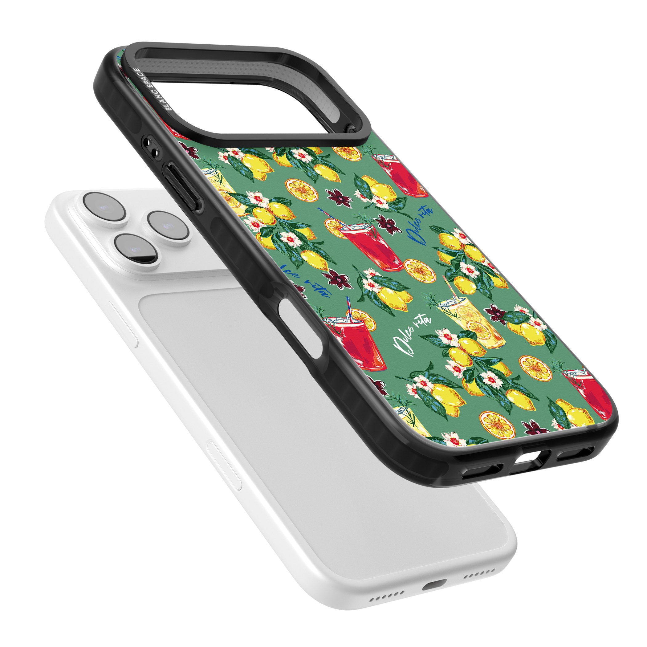 Lemon Cocktails iPhone 17 Pro Max Impact Black Phone Case Colours