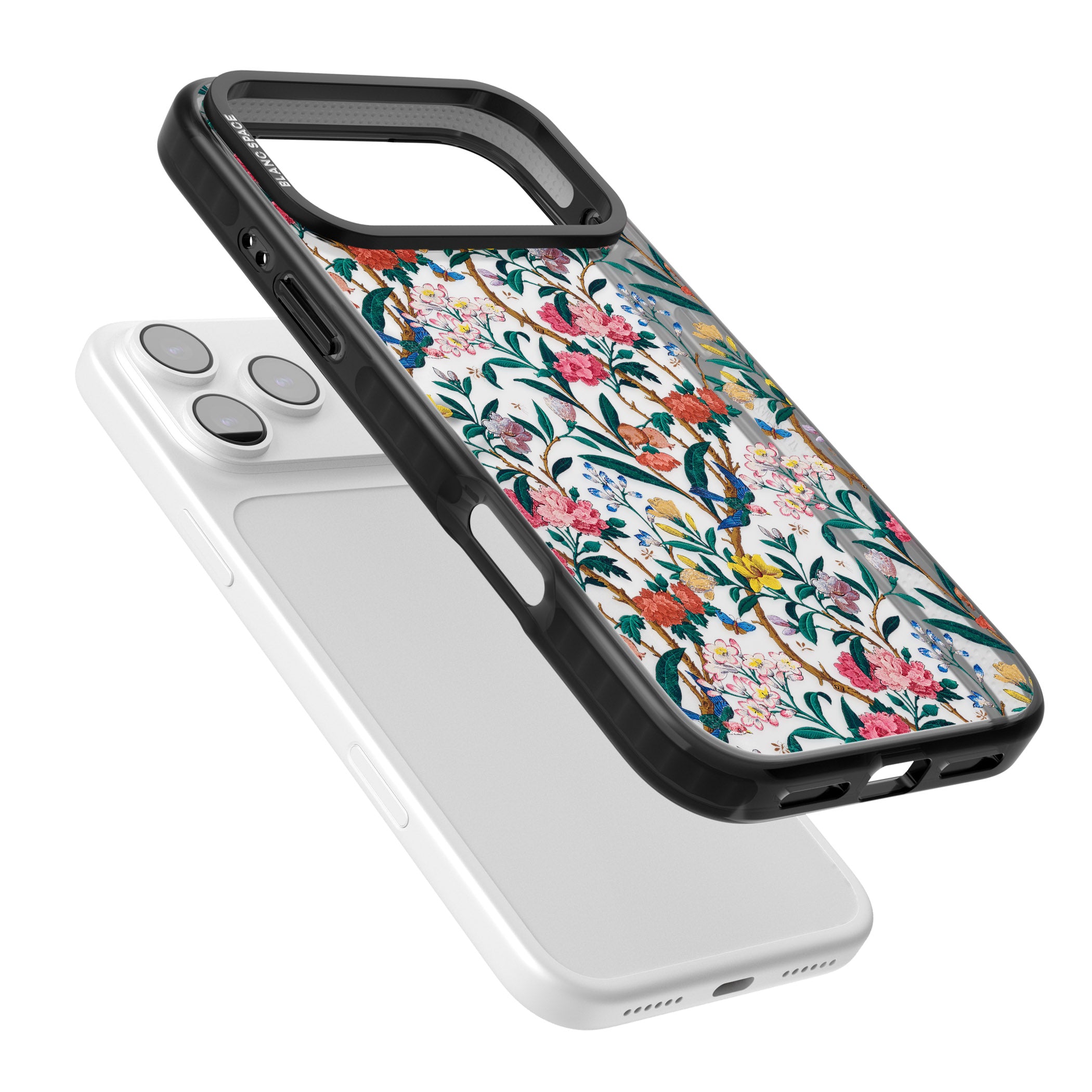 Vines & Flowers iPhone 17 Pro Max Impact Black Phone Case Colours