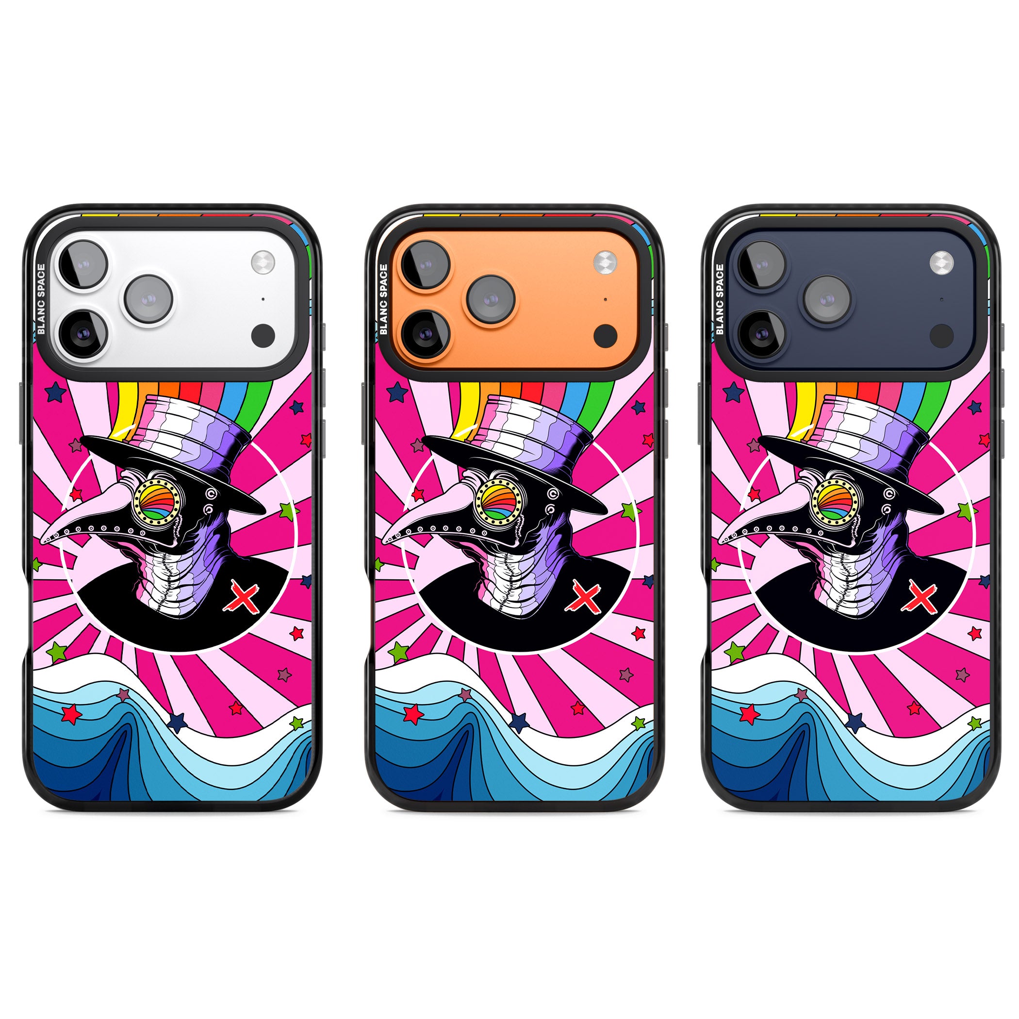 Plague Doctor Passion iPhone 17 Pro Impact Black Phone Case APT Impact Protection