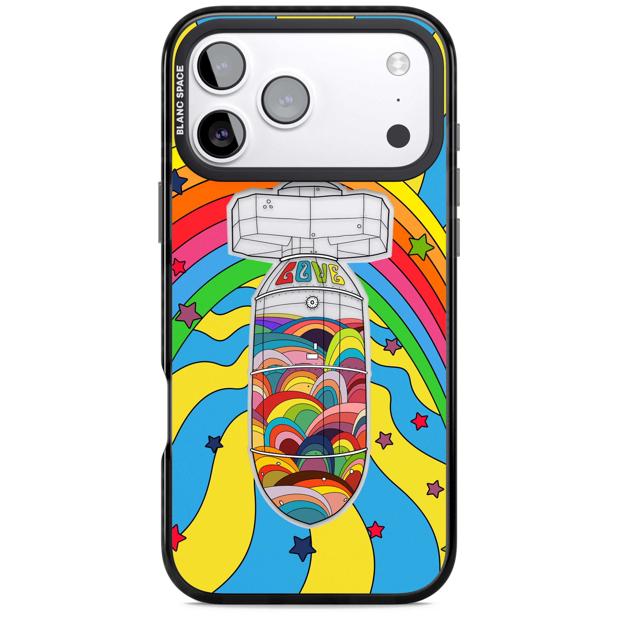Love Bomb iPhone 17 Pro Max Impact Black Phone Case