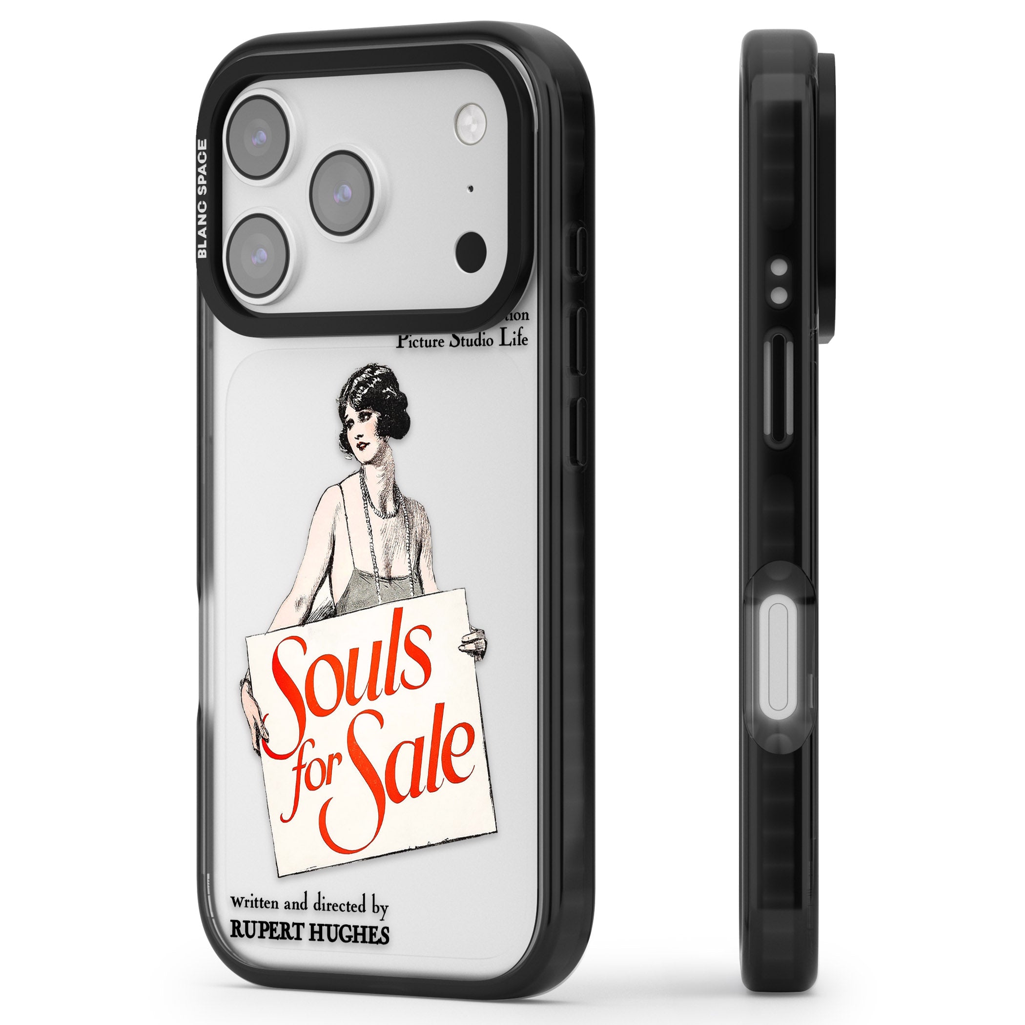 Souls For Sale Poster iPhone 17 Pro Impact Black Phone Case Side Profile