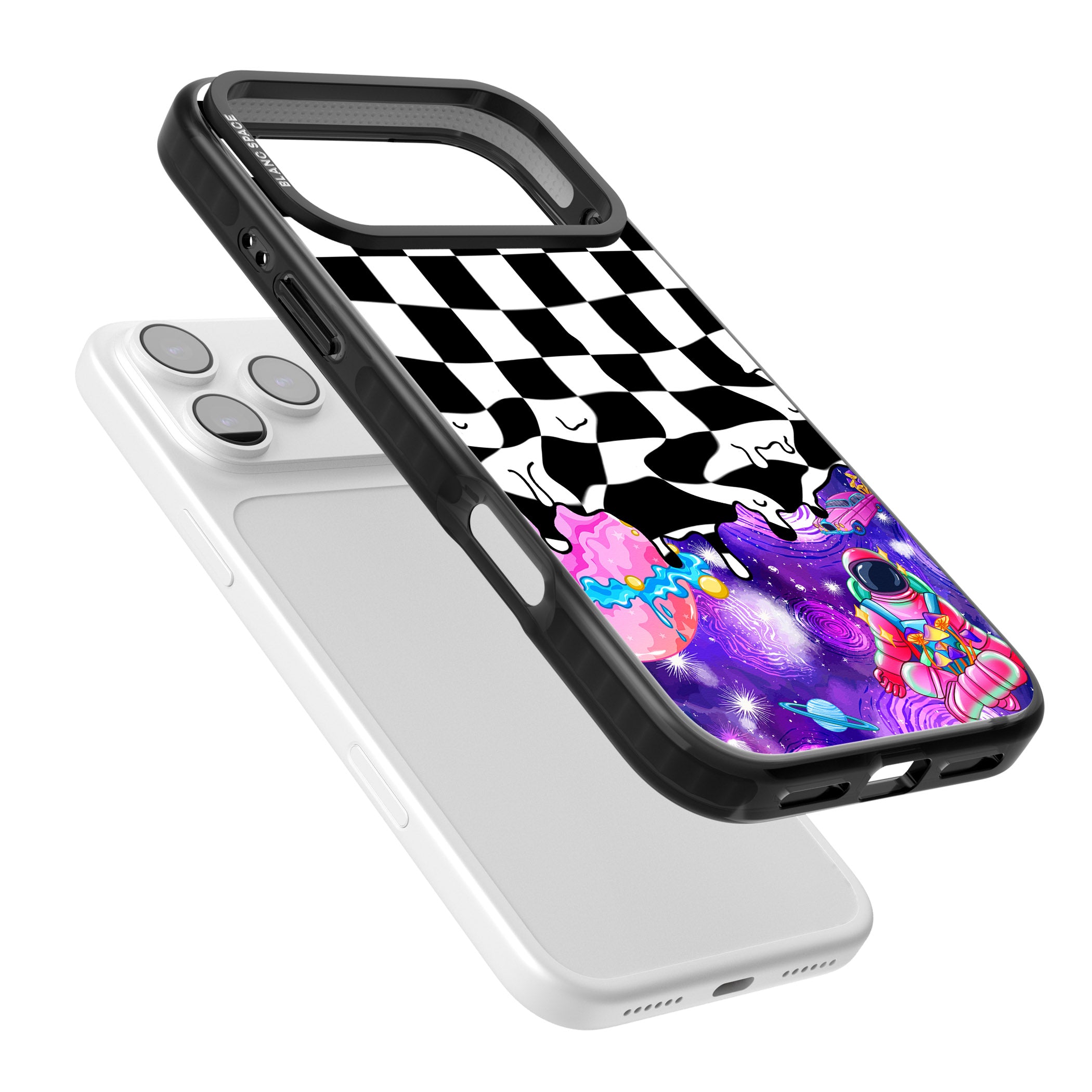 Washed Out iPhone 17 Pro Max Impact Black Phone Case Colours