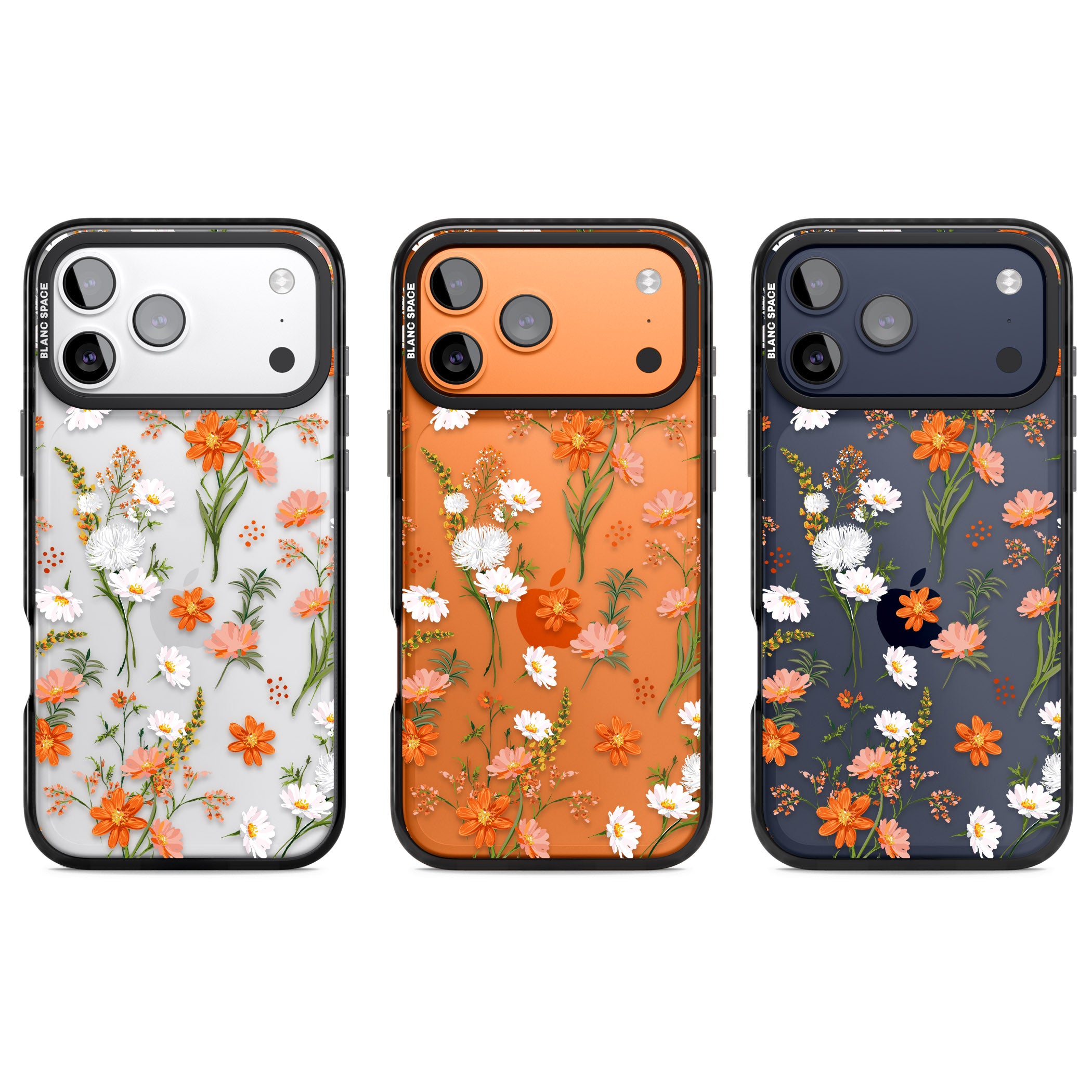 Sunset Wildflowers iPhone 17 Pro Impact Black Phone Case APT Impact Protection