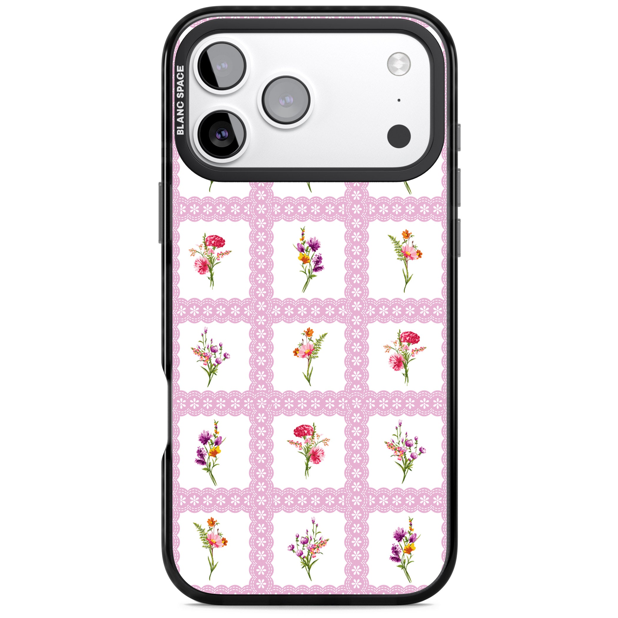 Wildflower Windows iPhone 17 Pro Impact Black Phone Case