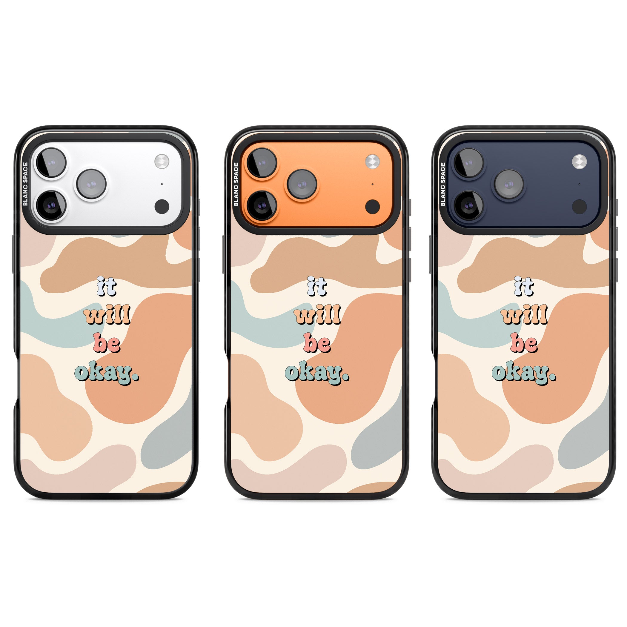 It Will Be Okay iPhone 17 Pro Impact Black Phone Case APT Impact Protection