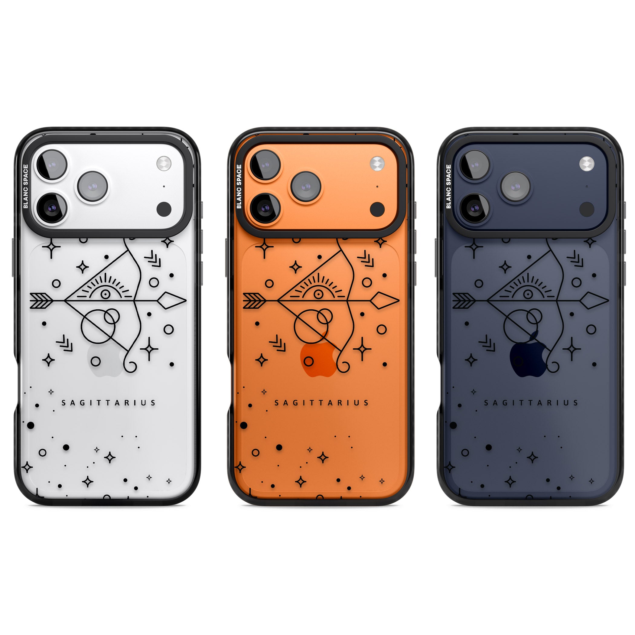 Sagittarius Arcane iPhone 17 Pro Impact Black Phone Case APT Impact Protection