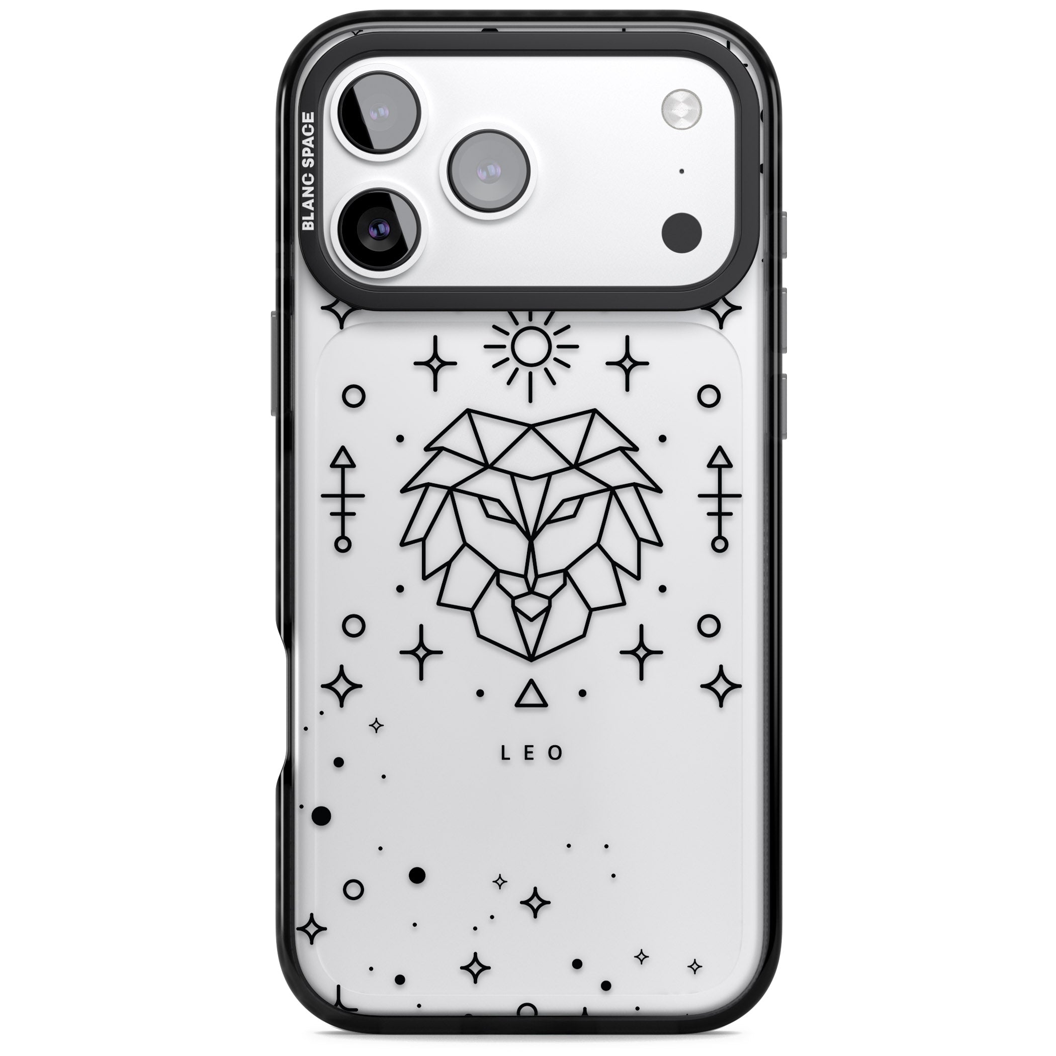Leo Zodiac iPhone 17 Pro Impact Black Phone Case