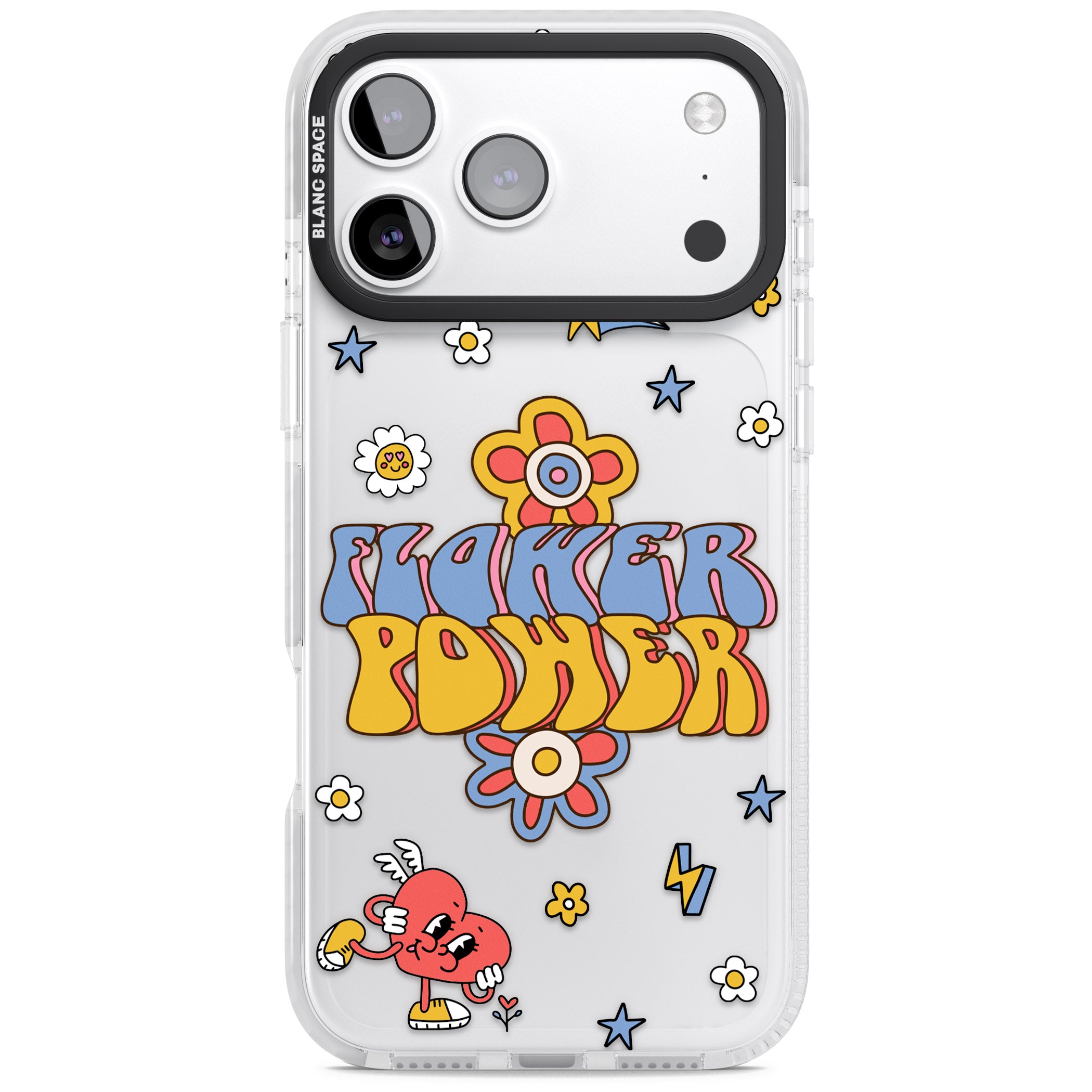 Flower Power iPhone 17 Pro Max Impact Clear Phone Case