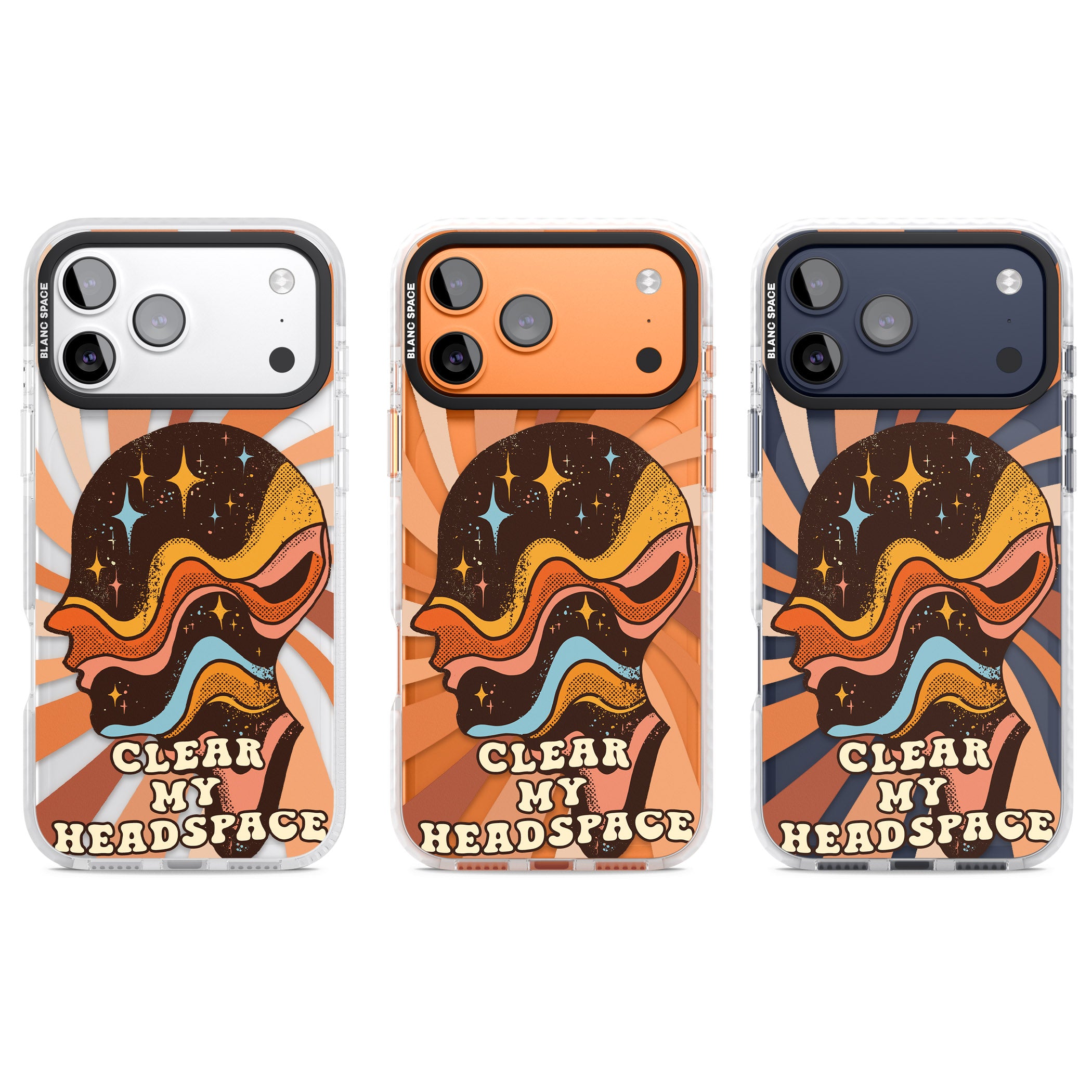 Clear My Headspace iPhone 17 Pro Impact Clear Phone Case APT Impact Protection