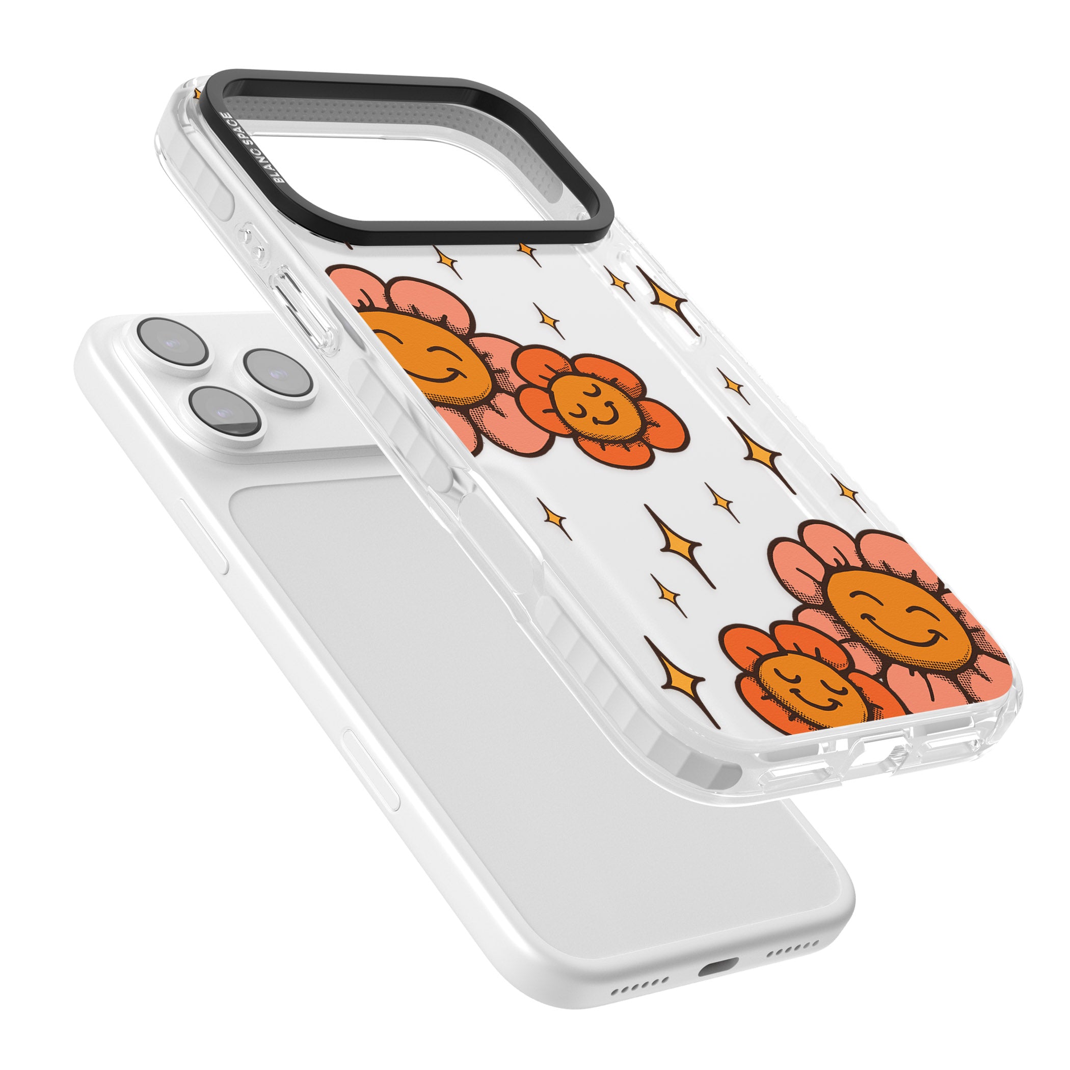 Mellow Flowers iPhone 17 Pro Max Impact Clear Phone Case Colours