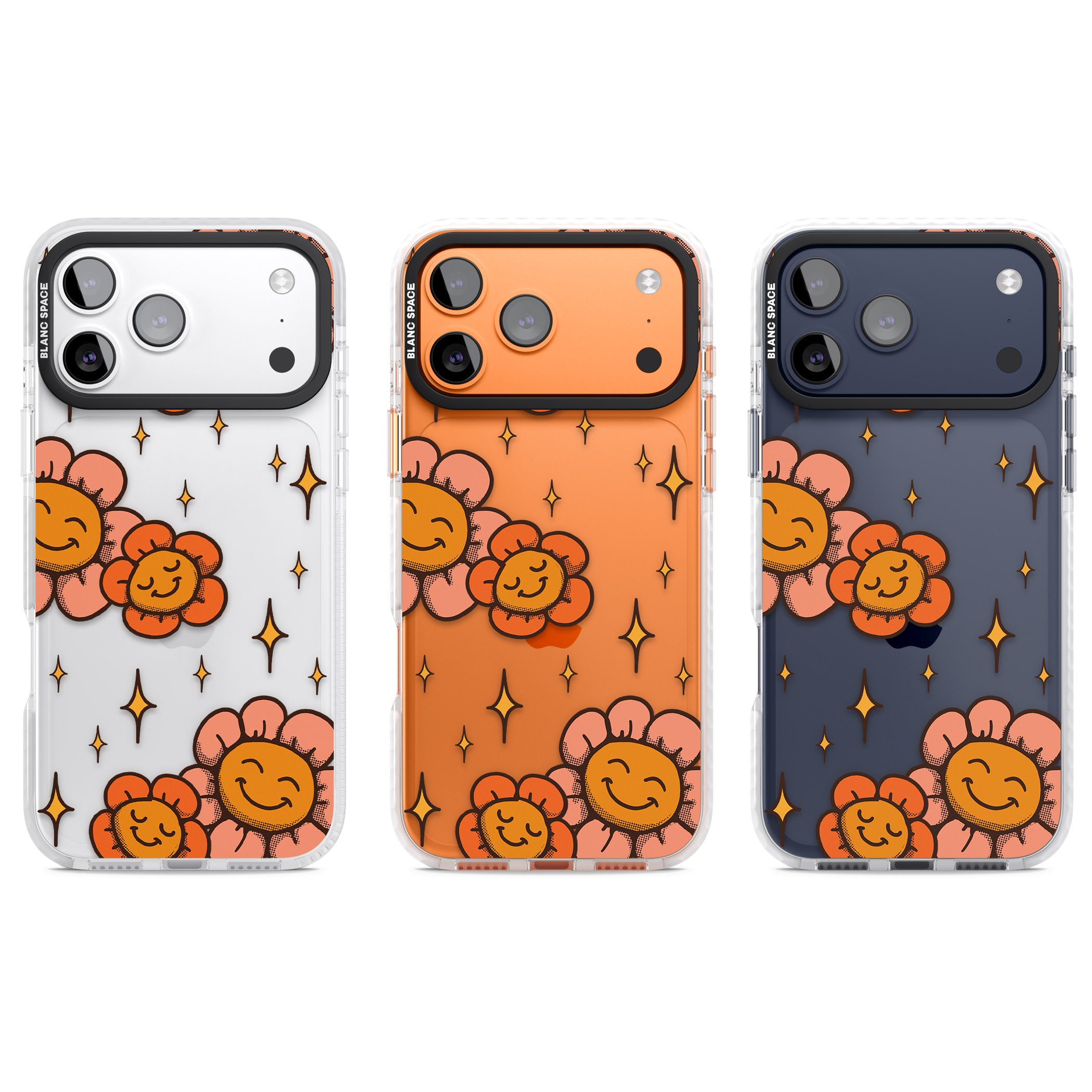 Mellow Flowers iPhone 17 Pro Impact Clear Phone Case APT Impact Protection