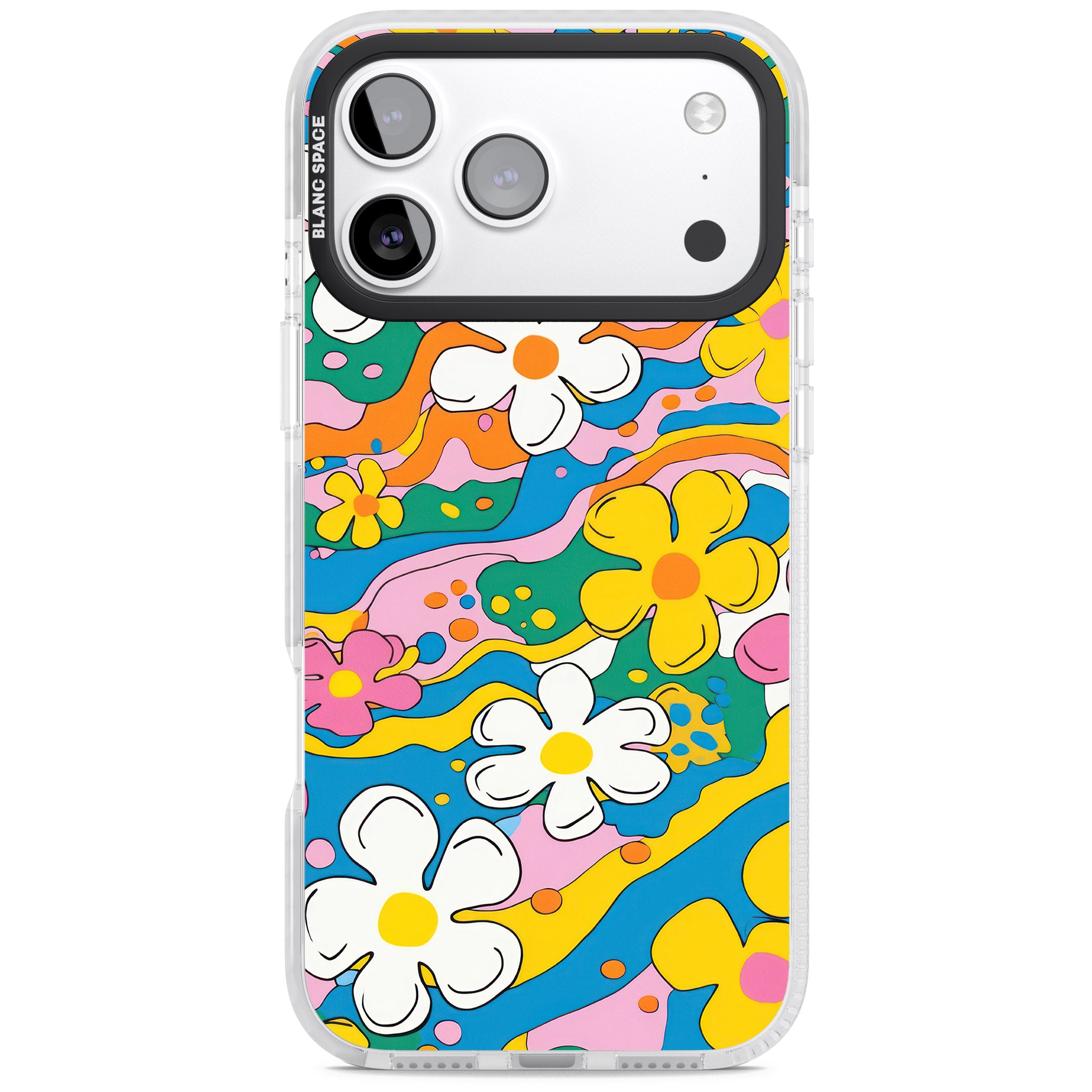 Vibrant Bloom iPhone 17 Pro Impact Clear Phone Case