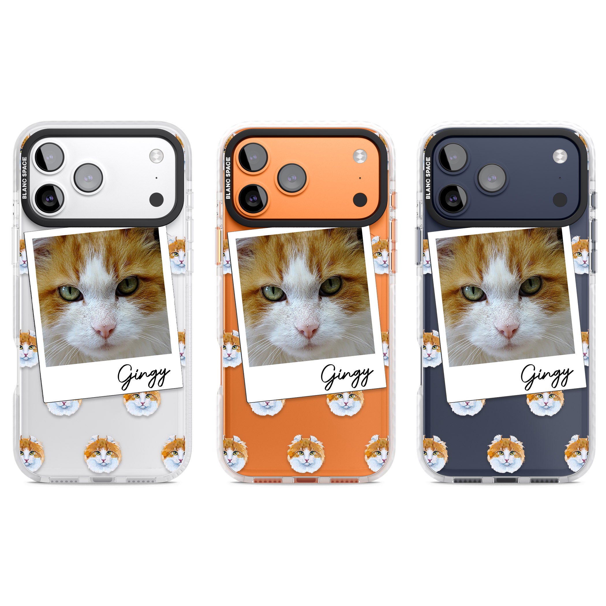Personalised American Curl Photo iPhone 17 Pro Impact Clear Phone Case APT Impact Protection