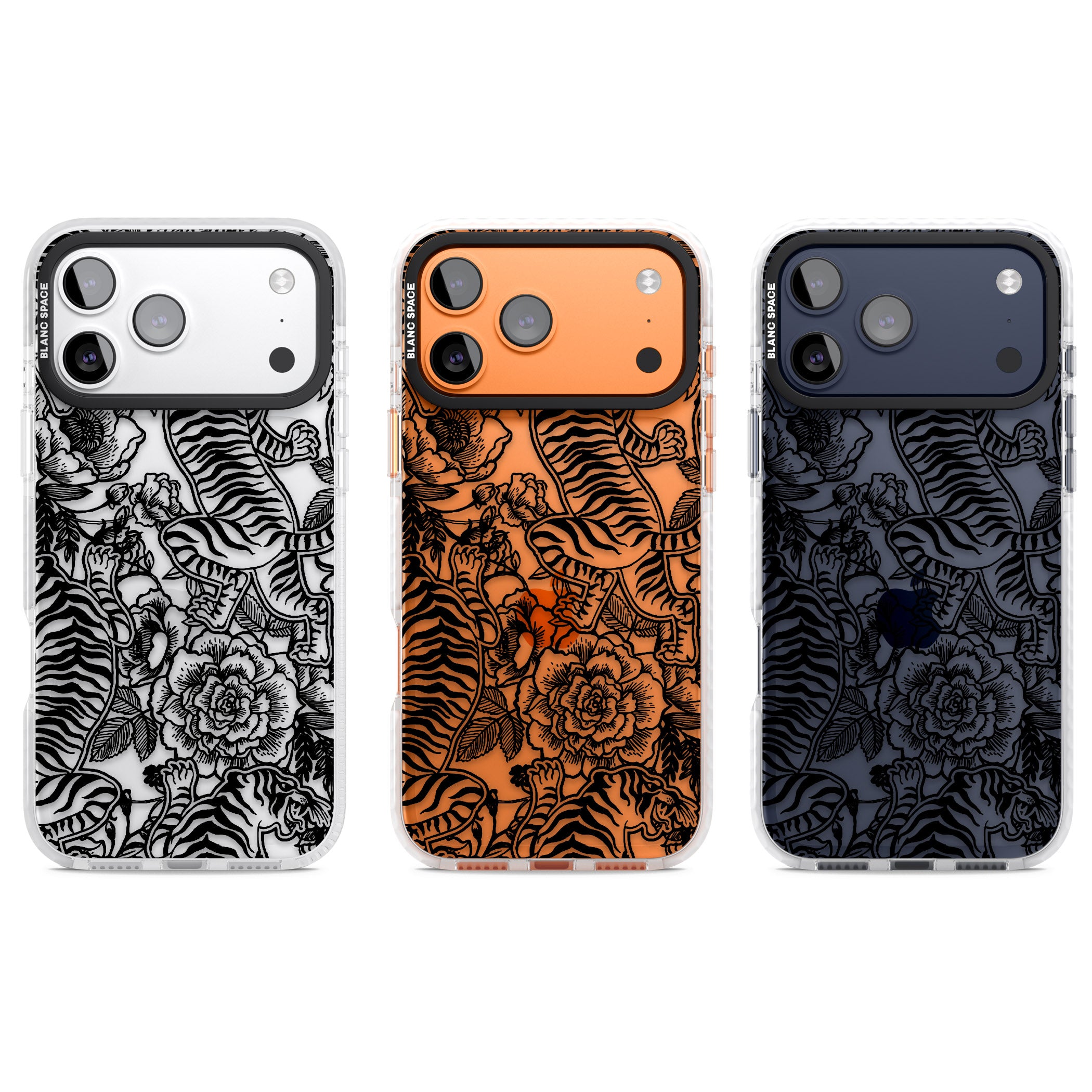 Personalised Chinese Tiger Pattern iPhone 17 Pro Impact Clear Phone Case APT Impact Protection