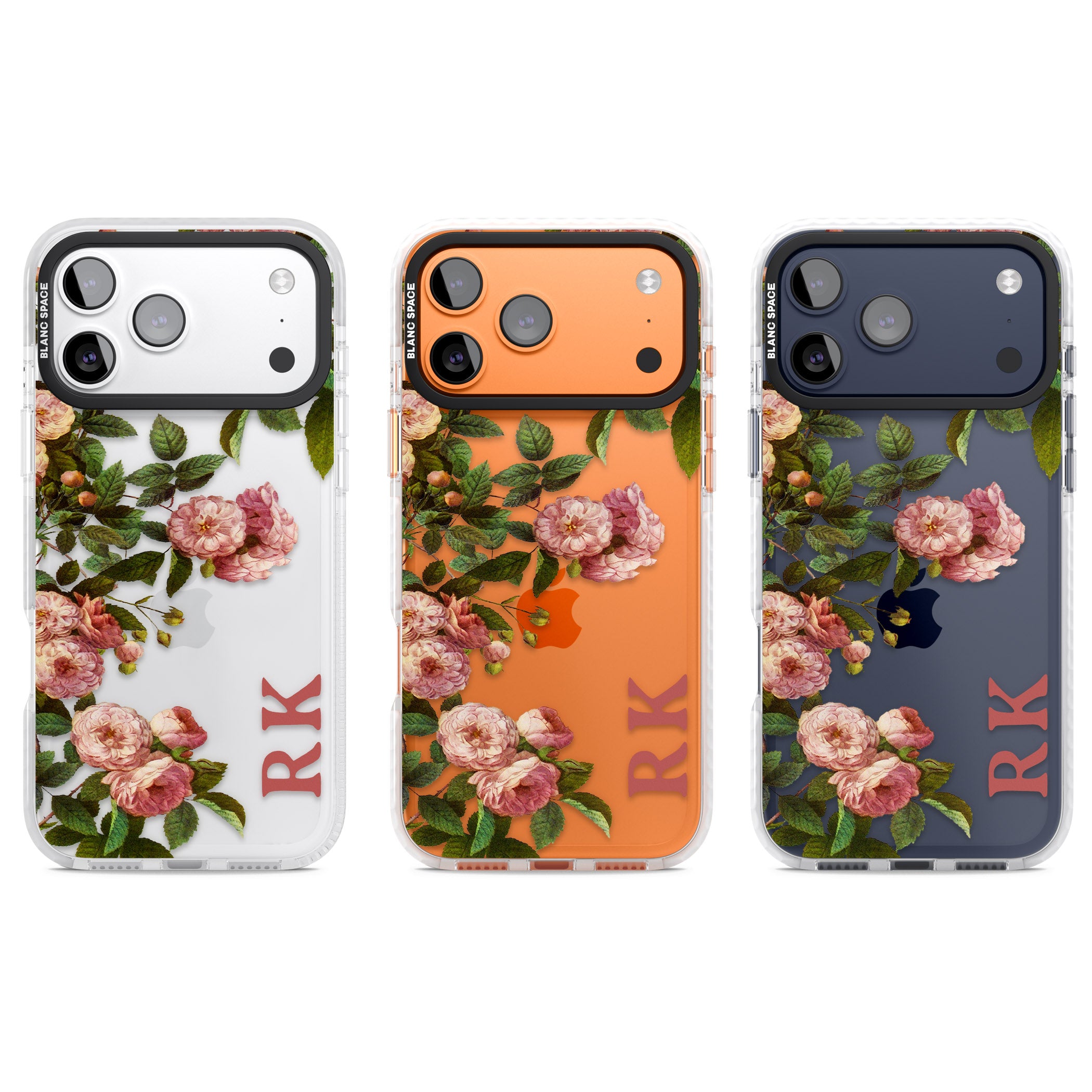 Personalised Vintage Floral Garden iPhone 17 Pro Impact Clear Phone Case APT Impact Protection