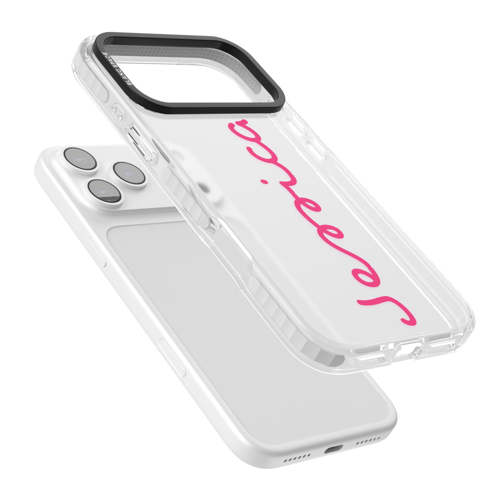 Personalised Summer Name iPhone 17 Pro Impact Clear Phone Case Colours