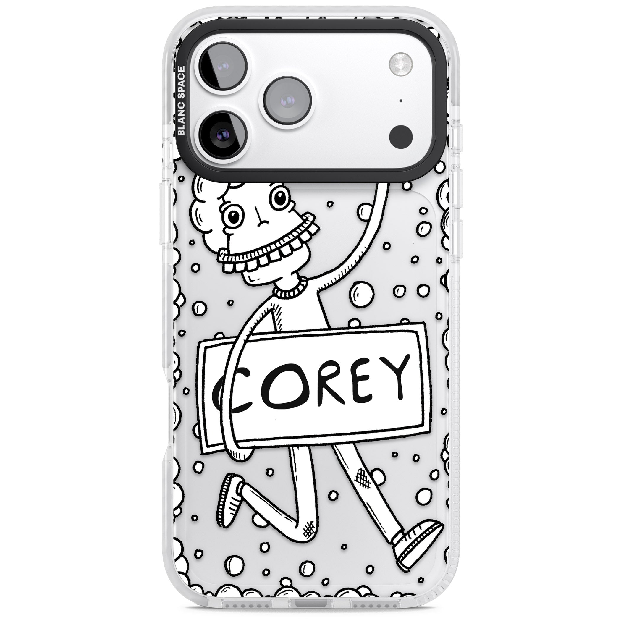 Personalised Banner Boy iPhone 17 Pro Max Impact Clear Phone Case