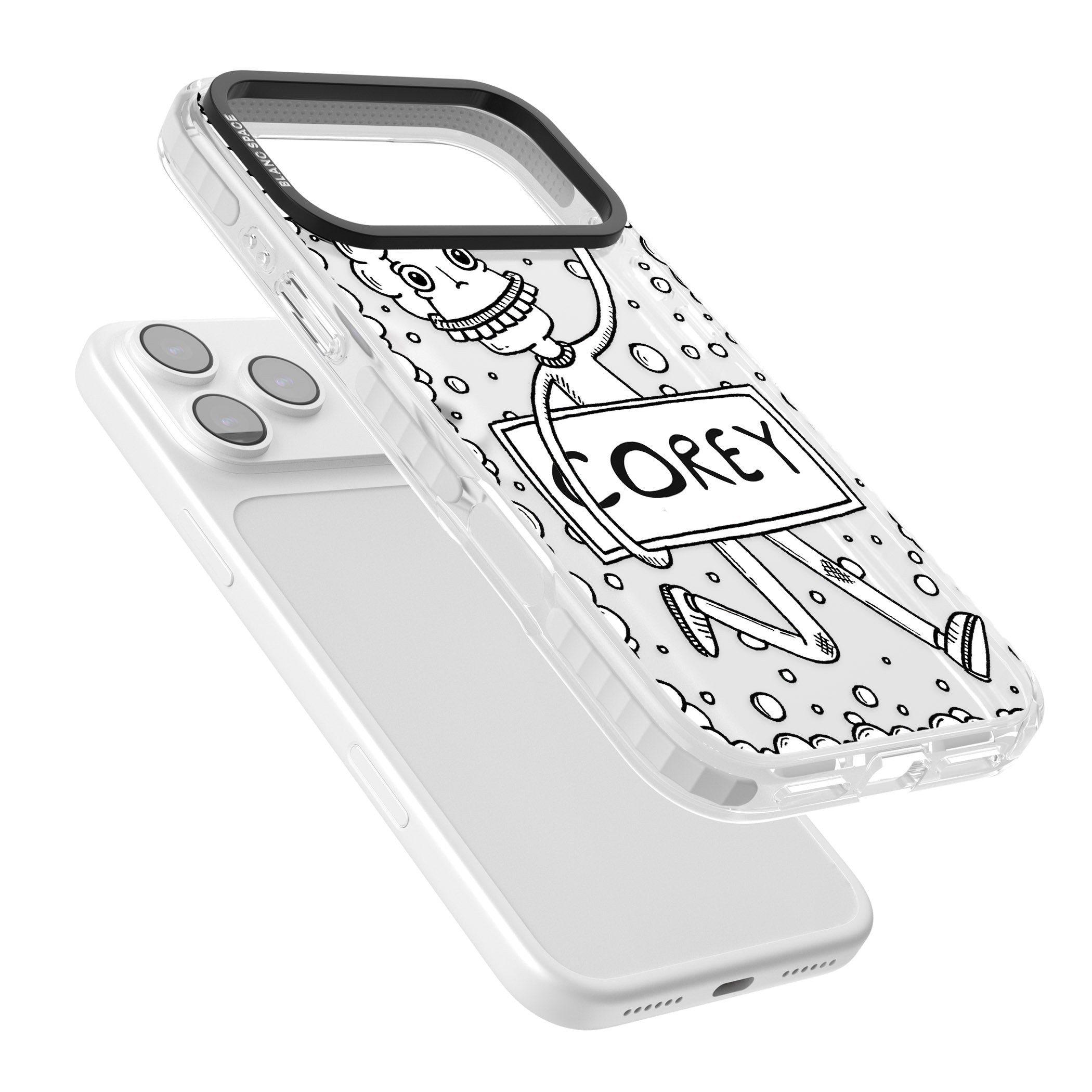 Personalised Banner Boy iPhone 17 Pro Impact Clear Phone Case Colours