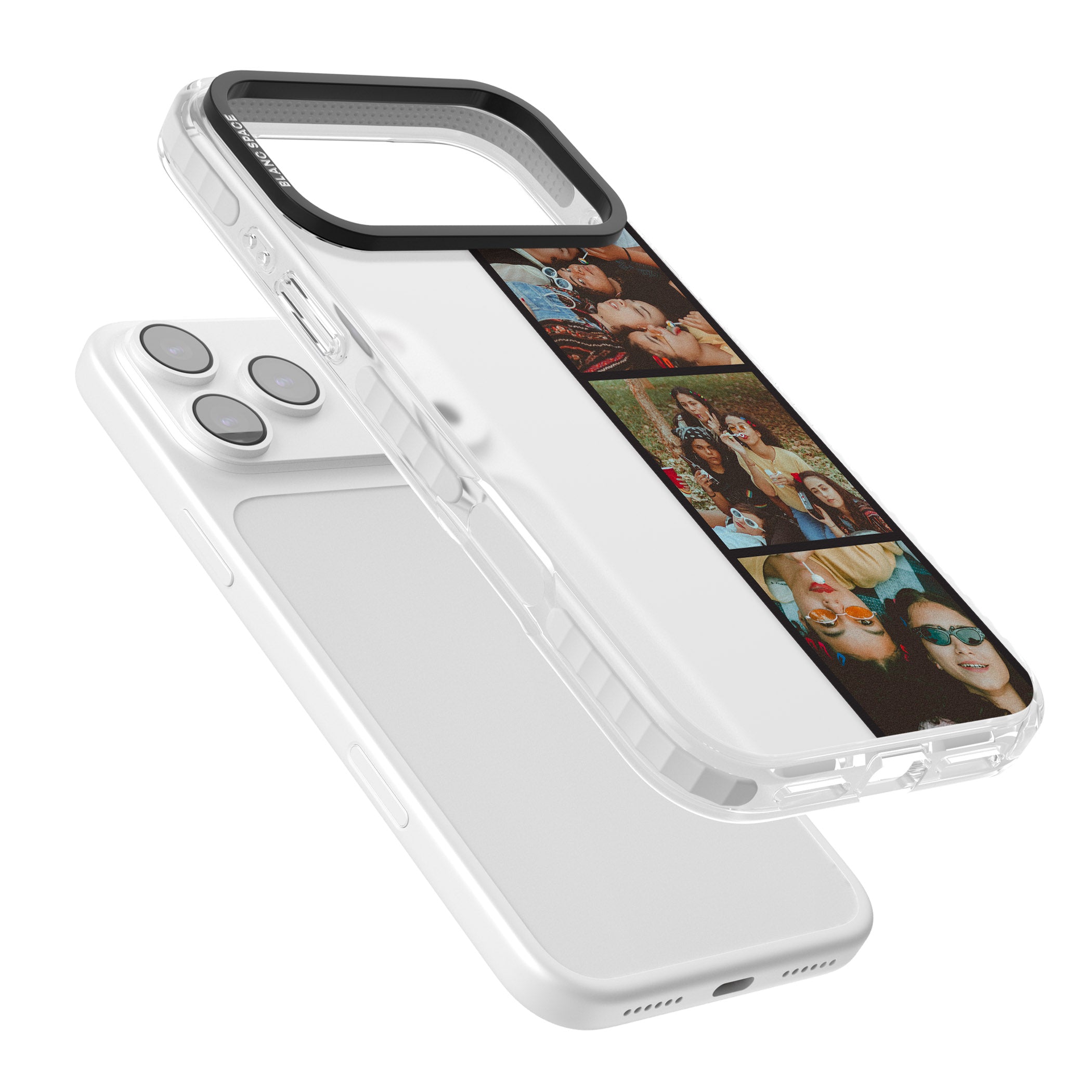 Personalised Photo Strip iPhone 17 Pro Max Impact Clear Phone Case Colours