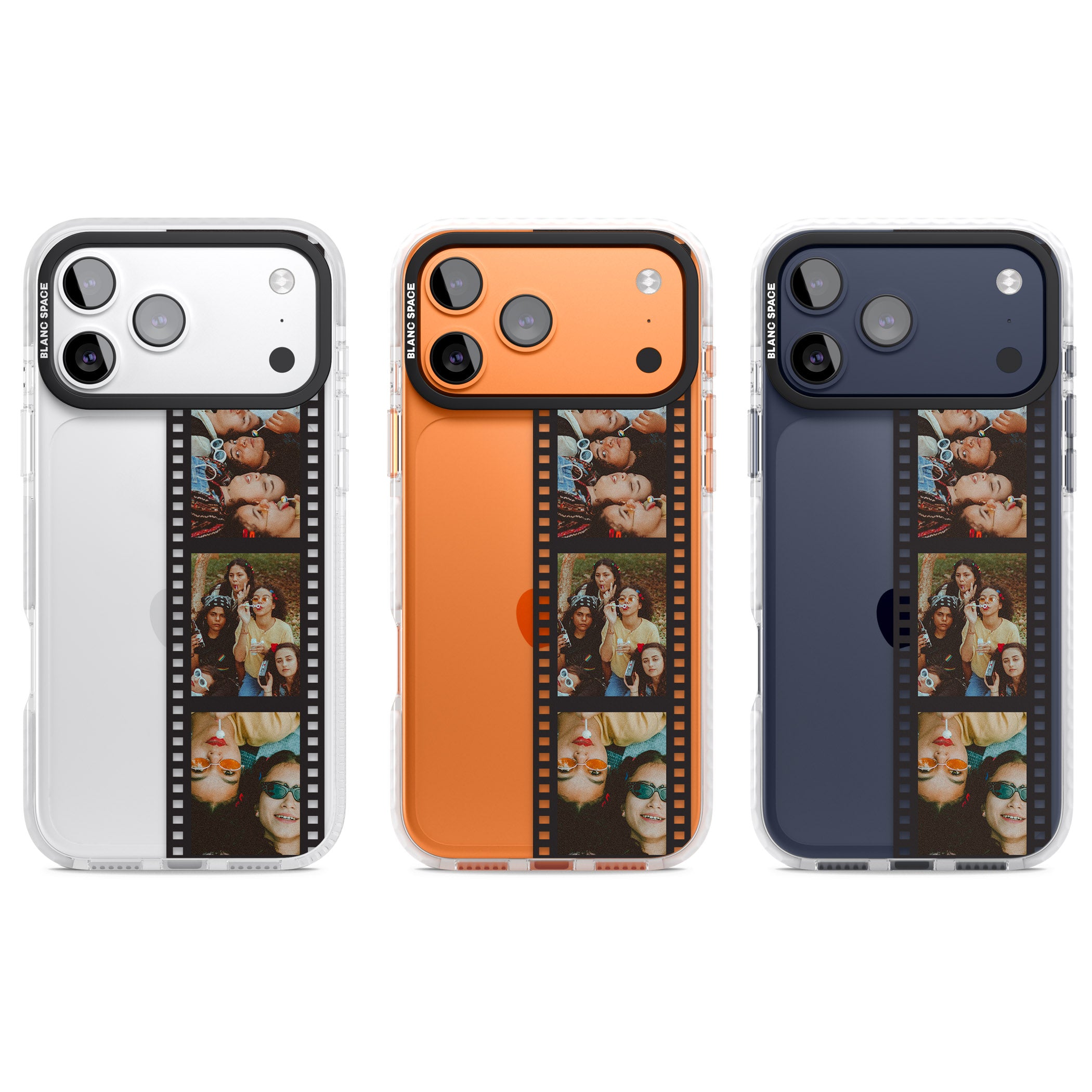 Personalised Photo Film Strip iPhone 17 Pro Impact Clear Phone Case APT Impact Protection